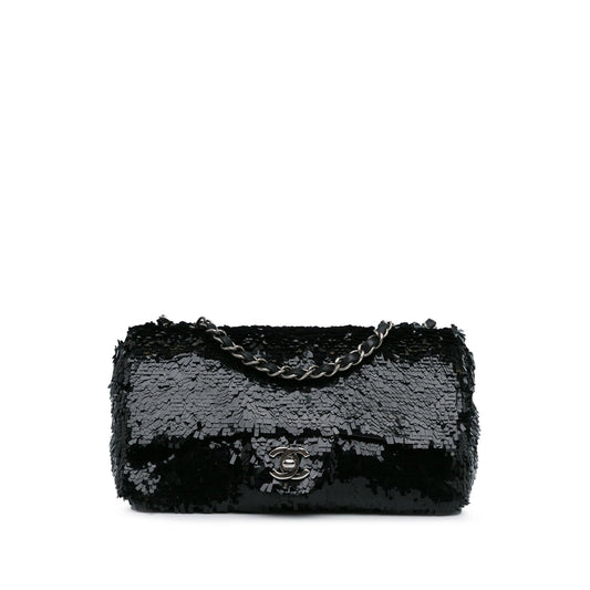 Chanel Medium Sequins Single Flap (SHG-8JoiTG) Shoulder Bag