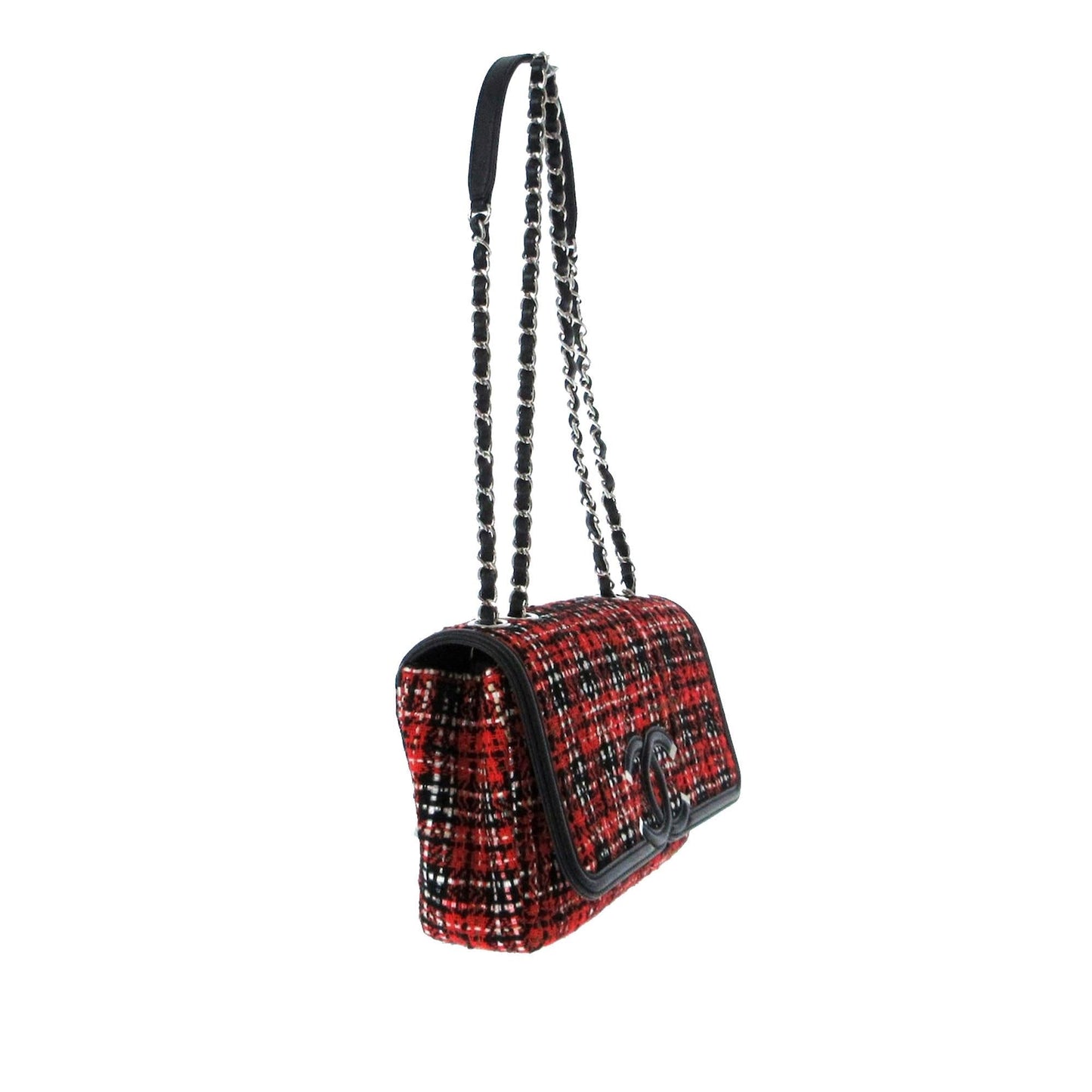 Chanel Medium Tweed CC Filigree Flap (SHG-1z9KZx) Shoulder Bag