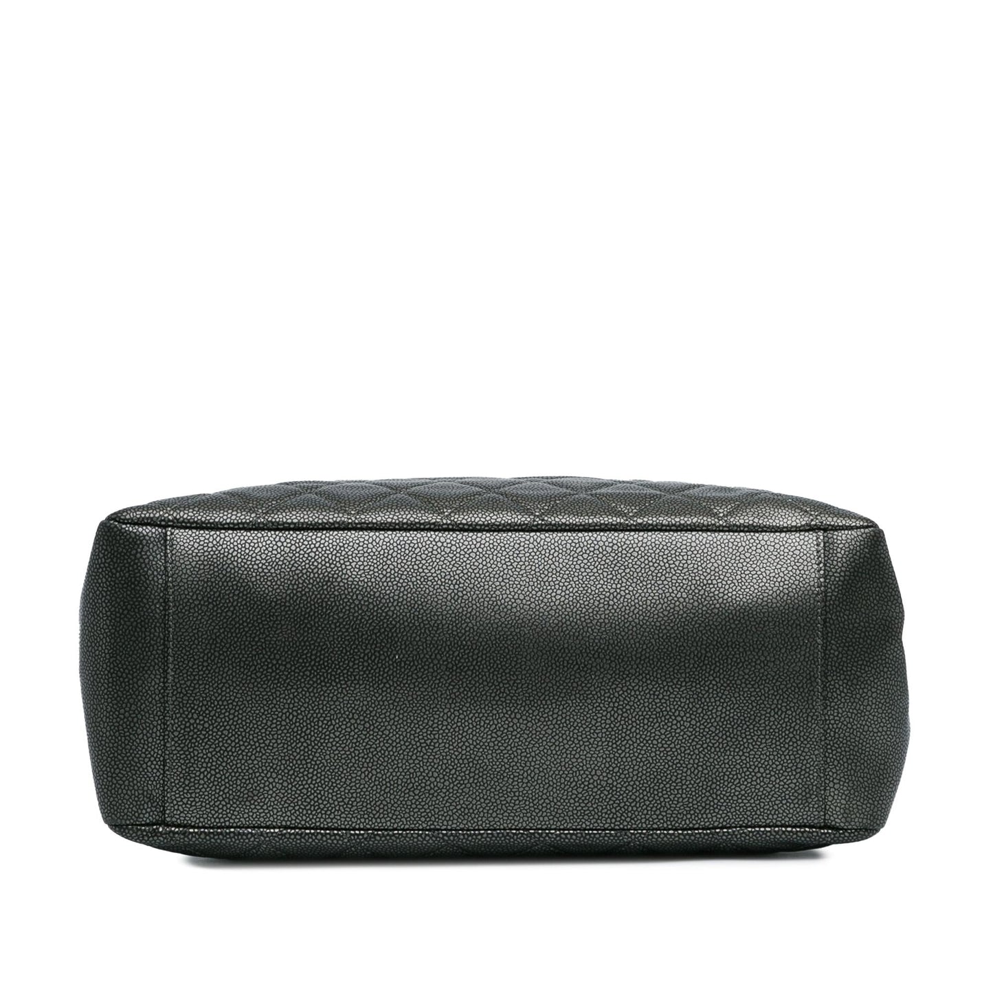 Chanel Metallic Caviar Grand Shopping Tote