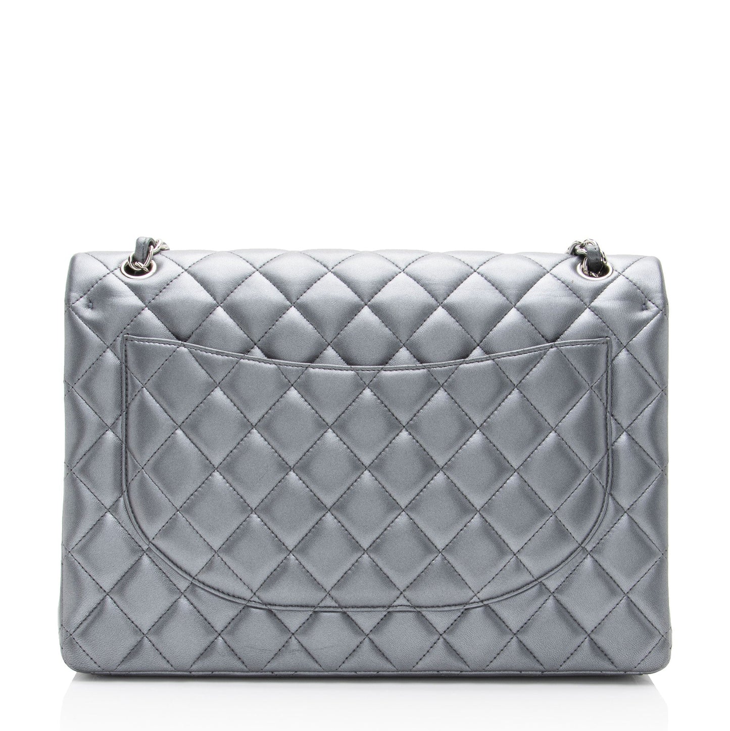 Chanel Metallic Lambskin Classic Maxi Double Flap Bag