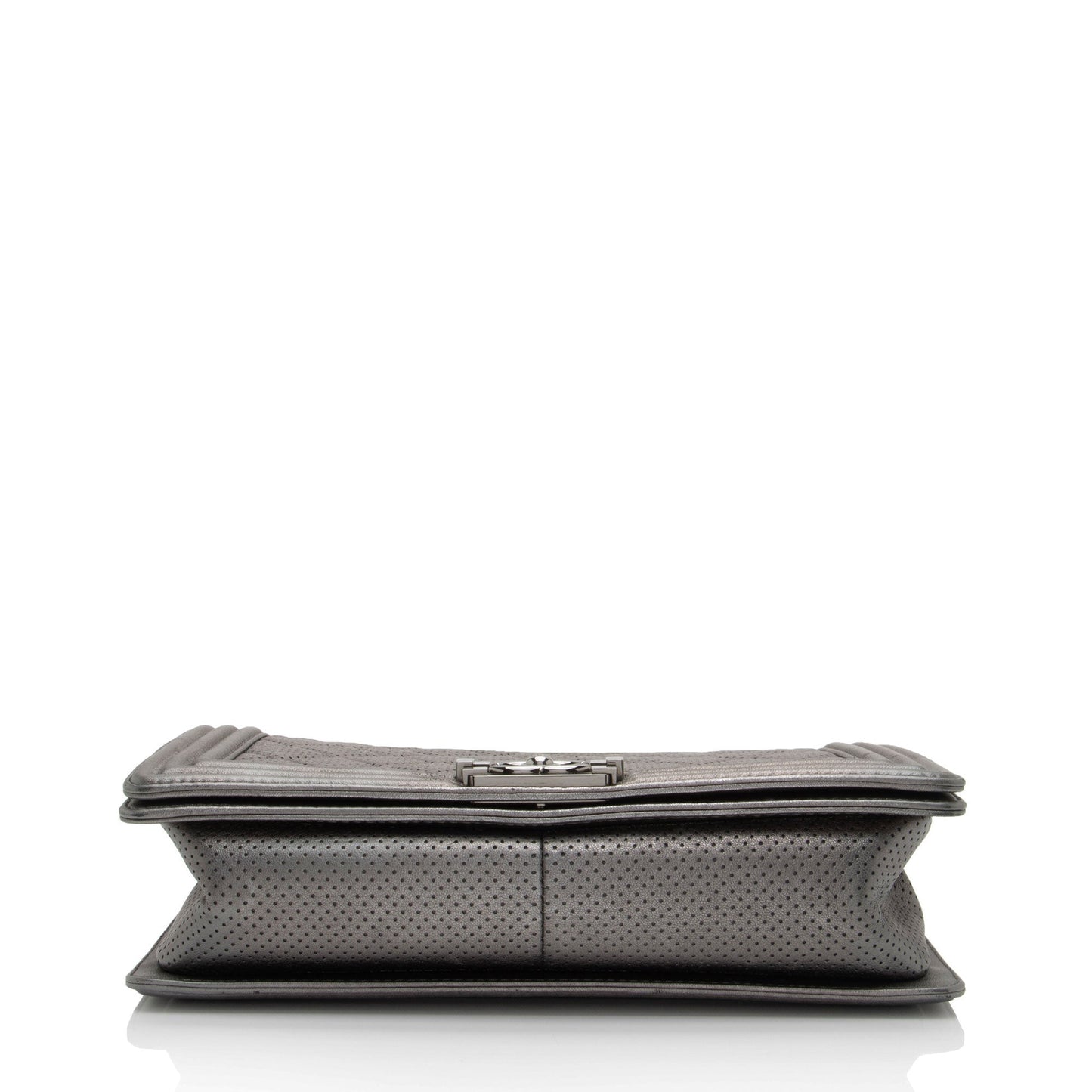 Chanel Metallic Perforated Lambskin New Medium Boy Bag (SHF-hpWTCx)