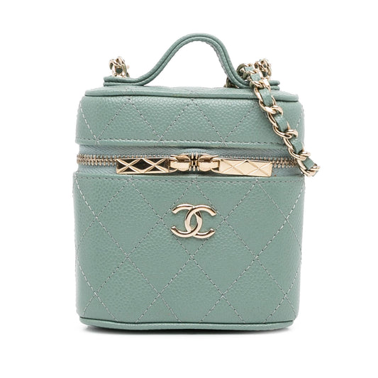 Chanel Mini CC Caviar Vanity Case (SHG-qR02JH) Handbag