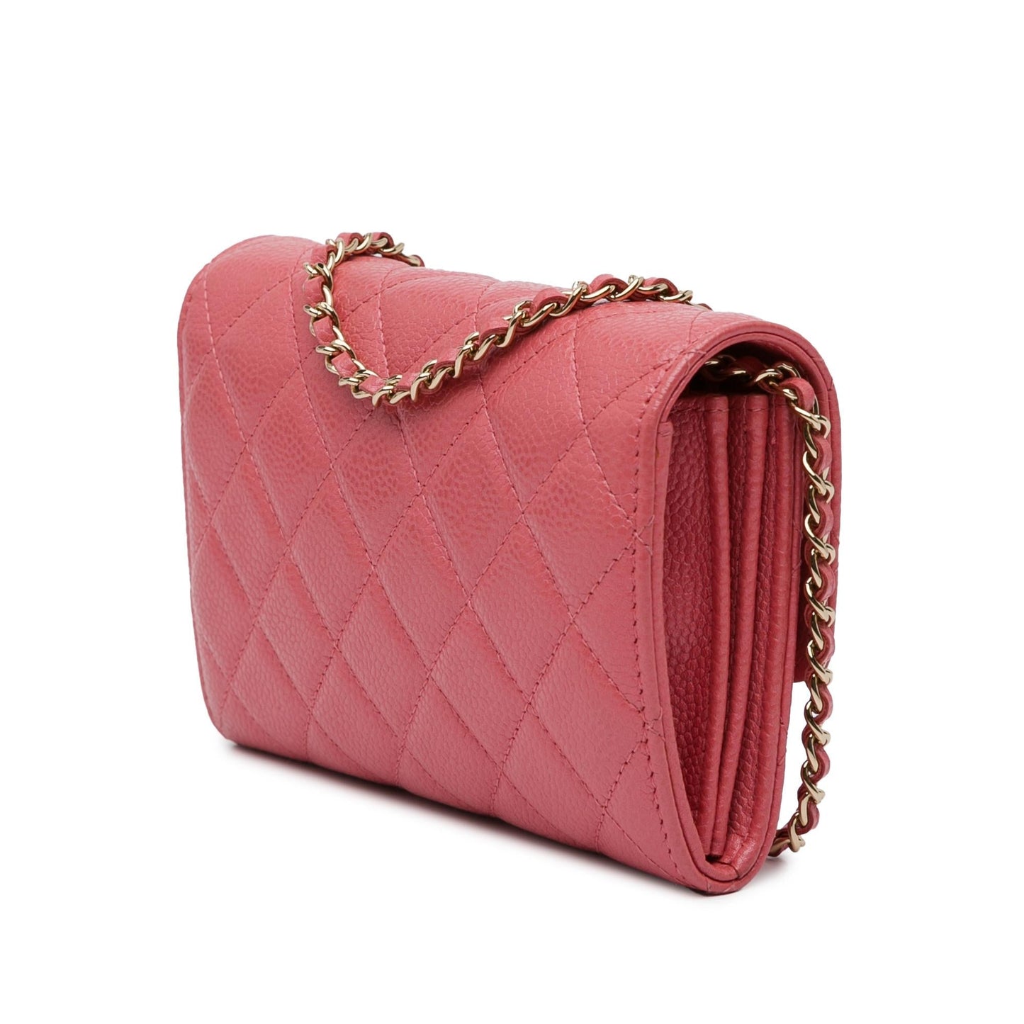 Chanel Mini Classic Caviar Flap Wallet on Chain (SHG-SQ3yjM) Crossbody