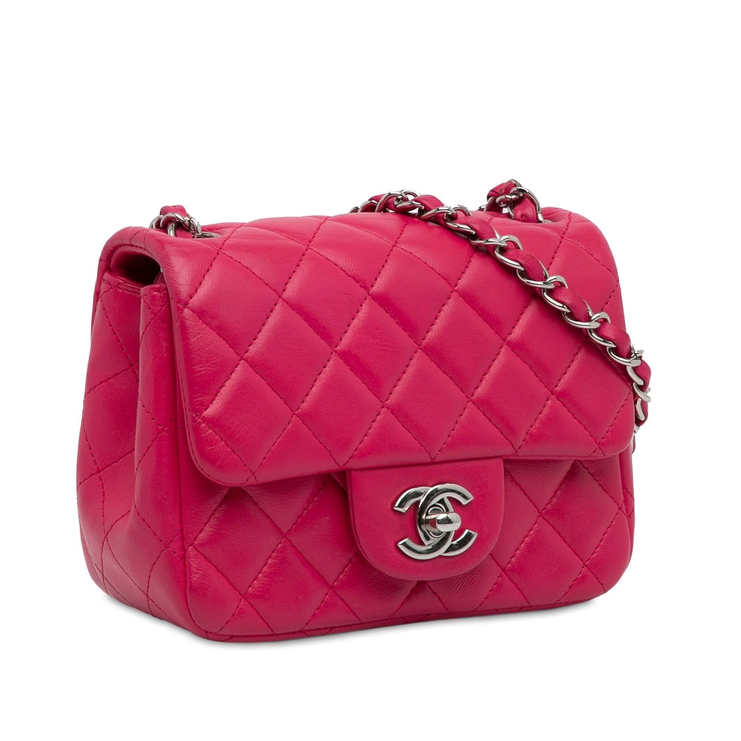 Chanel Mini Classic Lambskin Square Single Flap (SHG-w1g0FJ) Crossbody