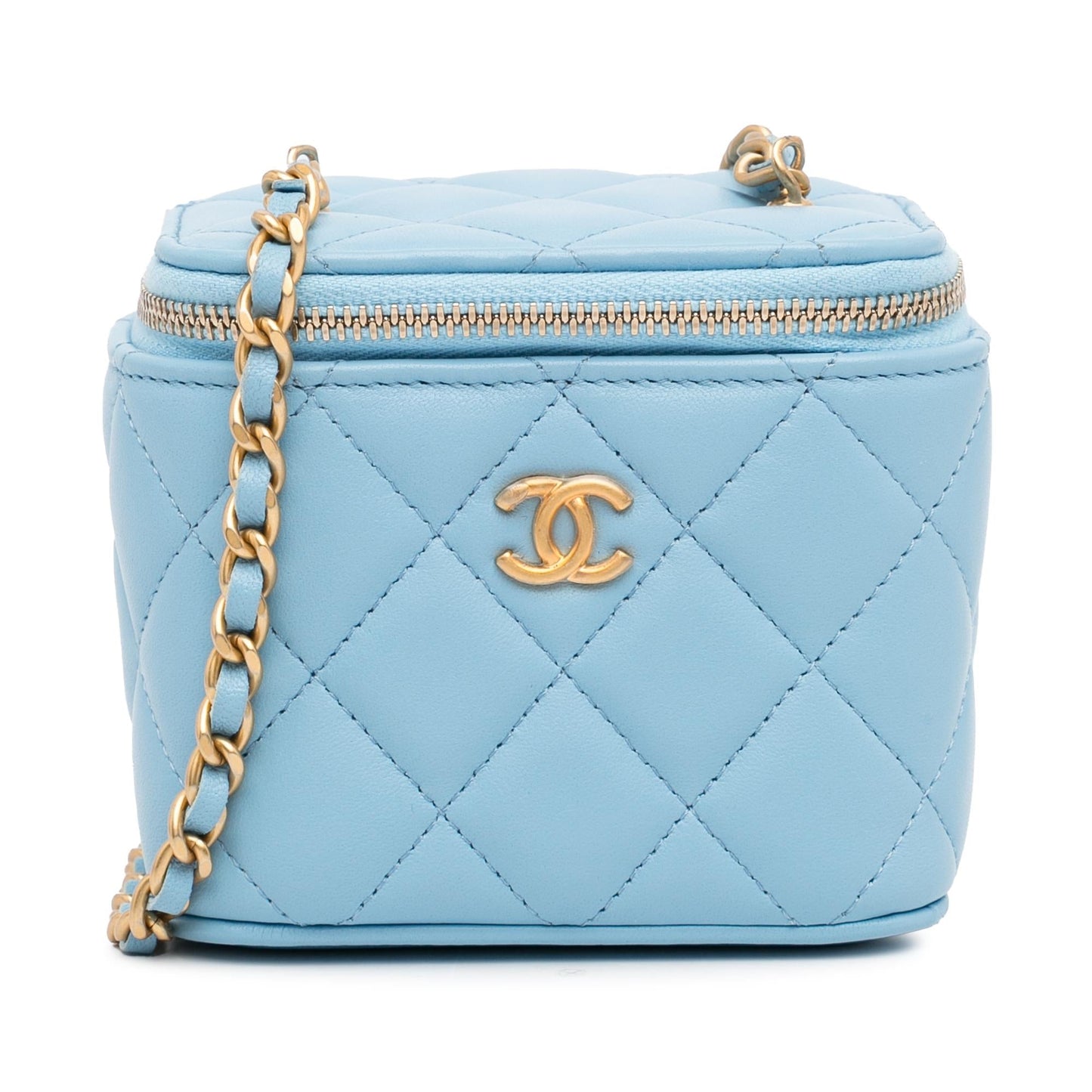 Chanel Mini Lambskin Pearl Crush Vanity (SHG-hh2WV2) Handbag