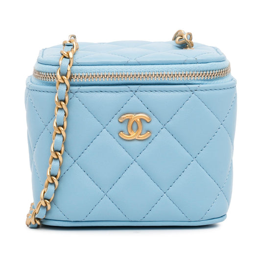Chanel Mini Lambskin Pearl Crush Vanity (SHG-hh2WV2) Handbag