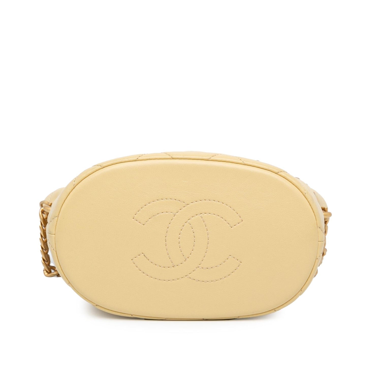 Chanel Mini Lambskin Pending CC Bucket Bag