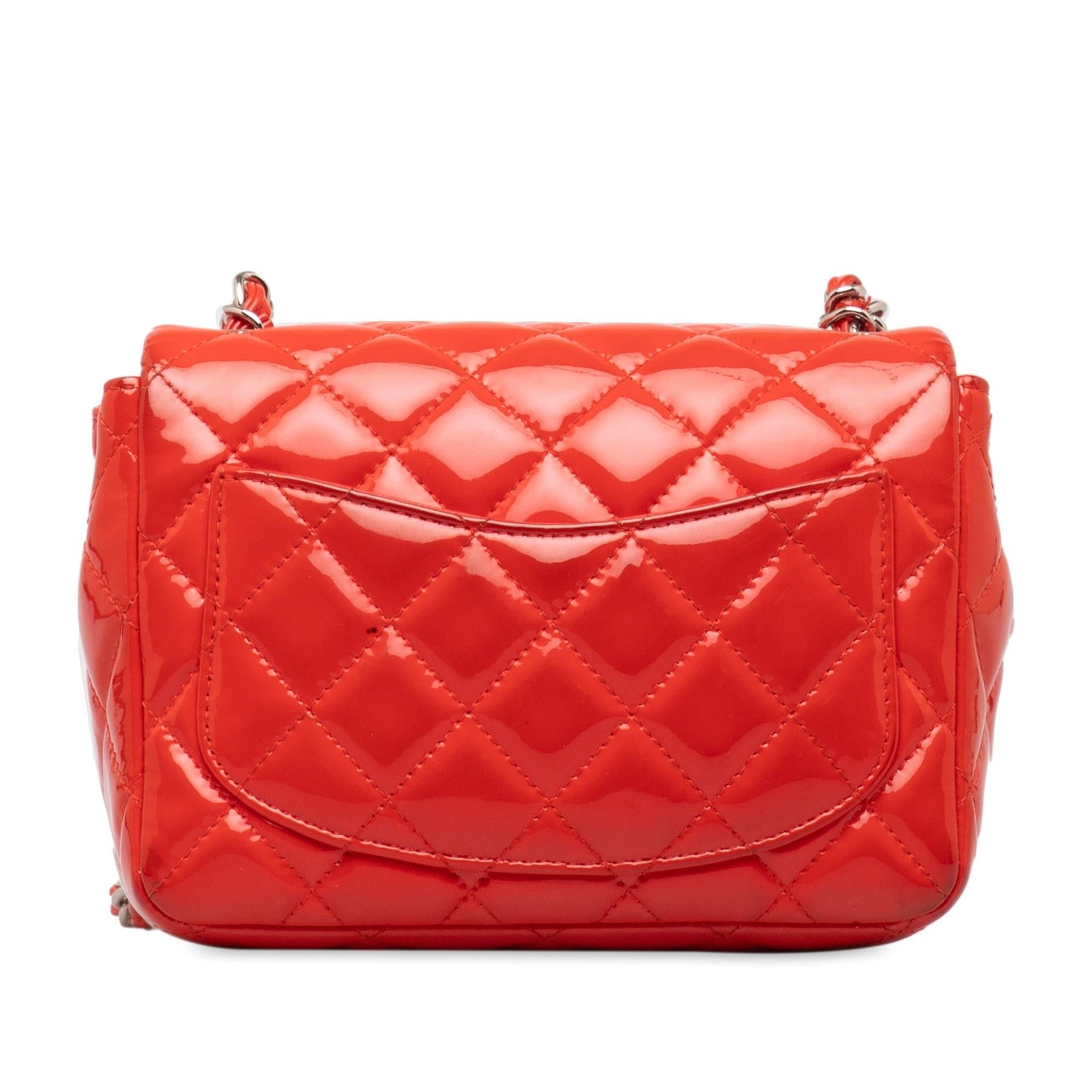 Chanel Mini Patent Classic Square Single Flap (SHG-zt3HF7) Crossbody