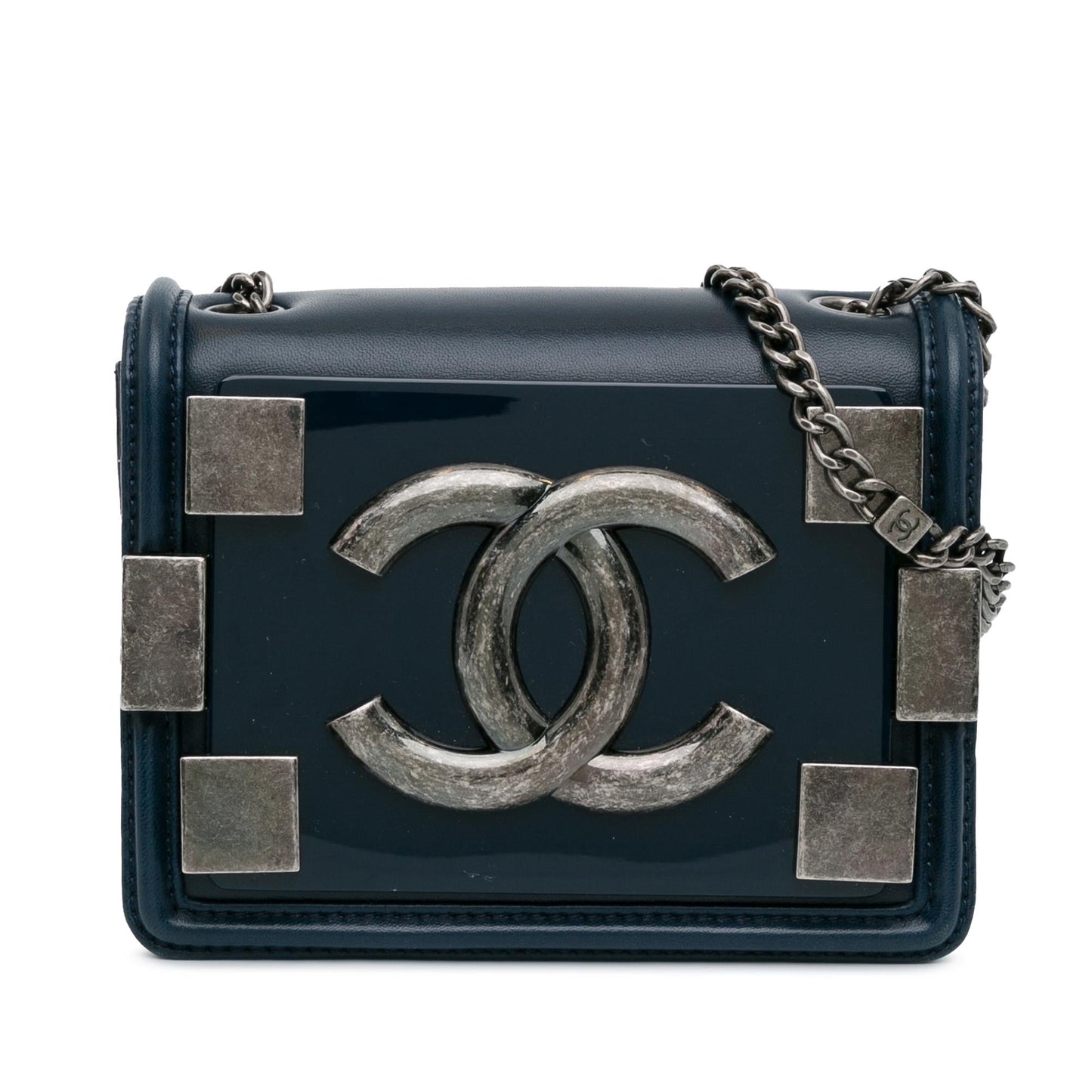 Chanel Mini Plexiglass and Leather Boy Brick Flap (SHG-IaaHc5) Crossbody