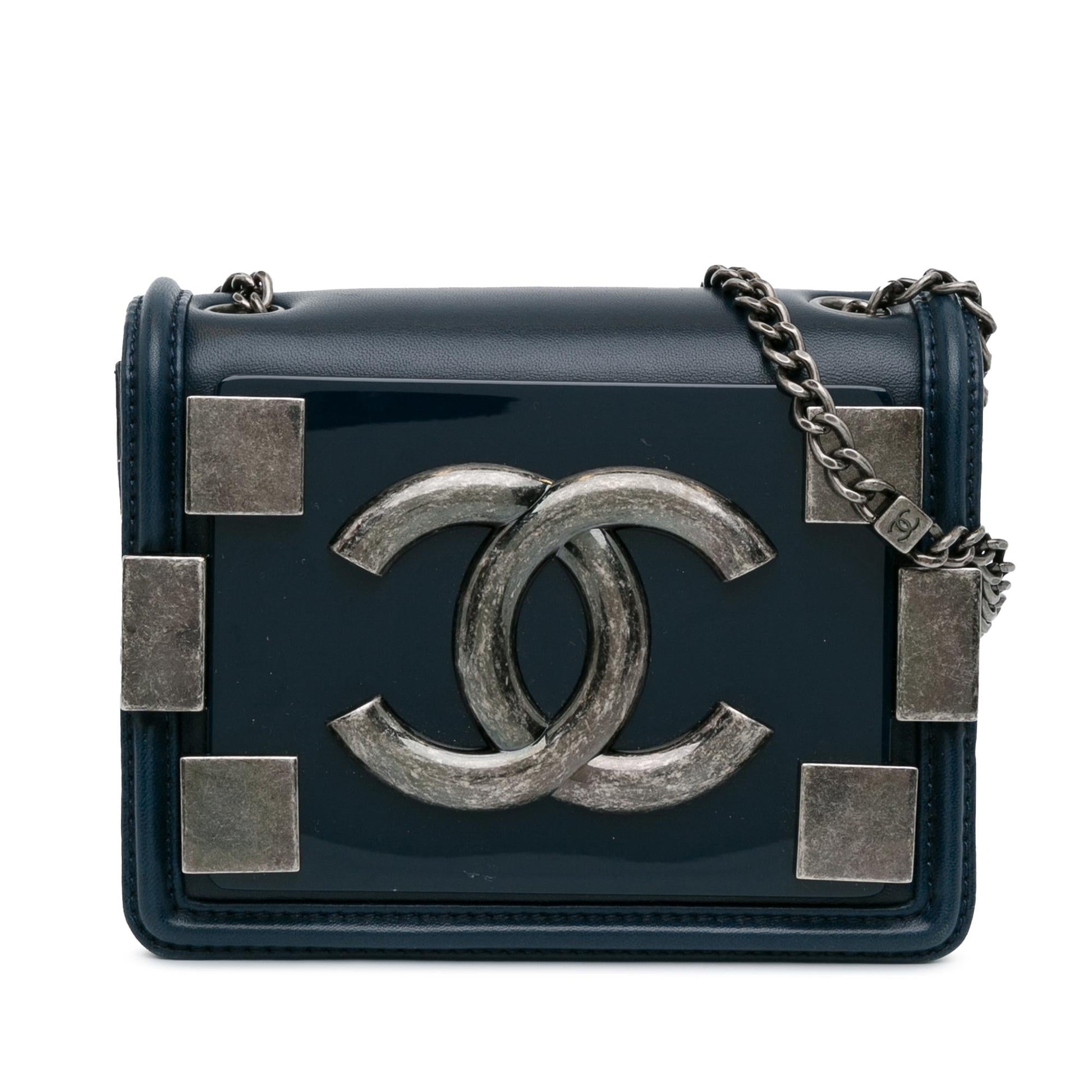 Chanel Mini Plexiglass and Leather Boy Brick Flap (SHG-IaaHc5) Crossbody