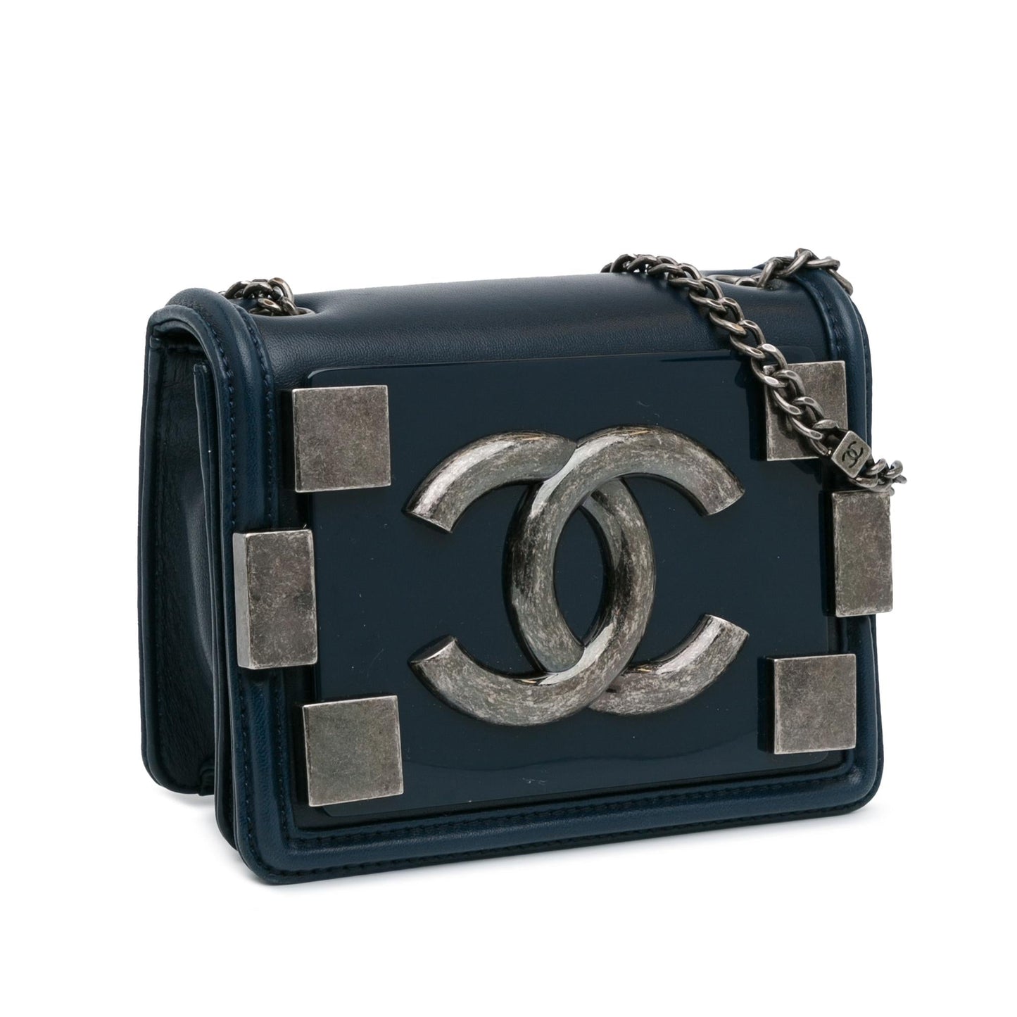 Chanel Mini Plexiglass and Leather Boy Brick Flap (SHG-IaaHc5) Crossbody