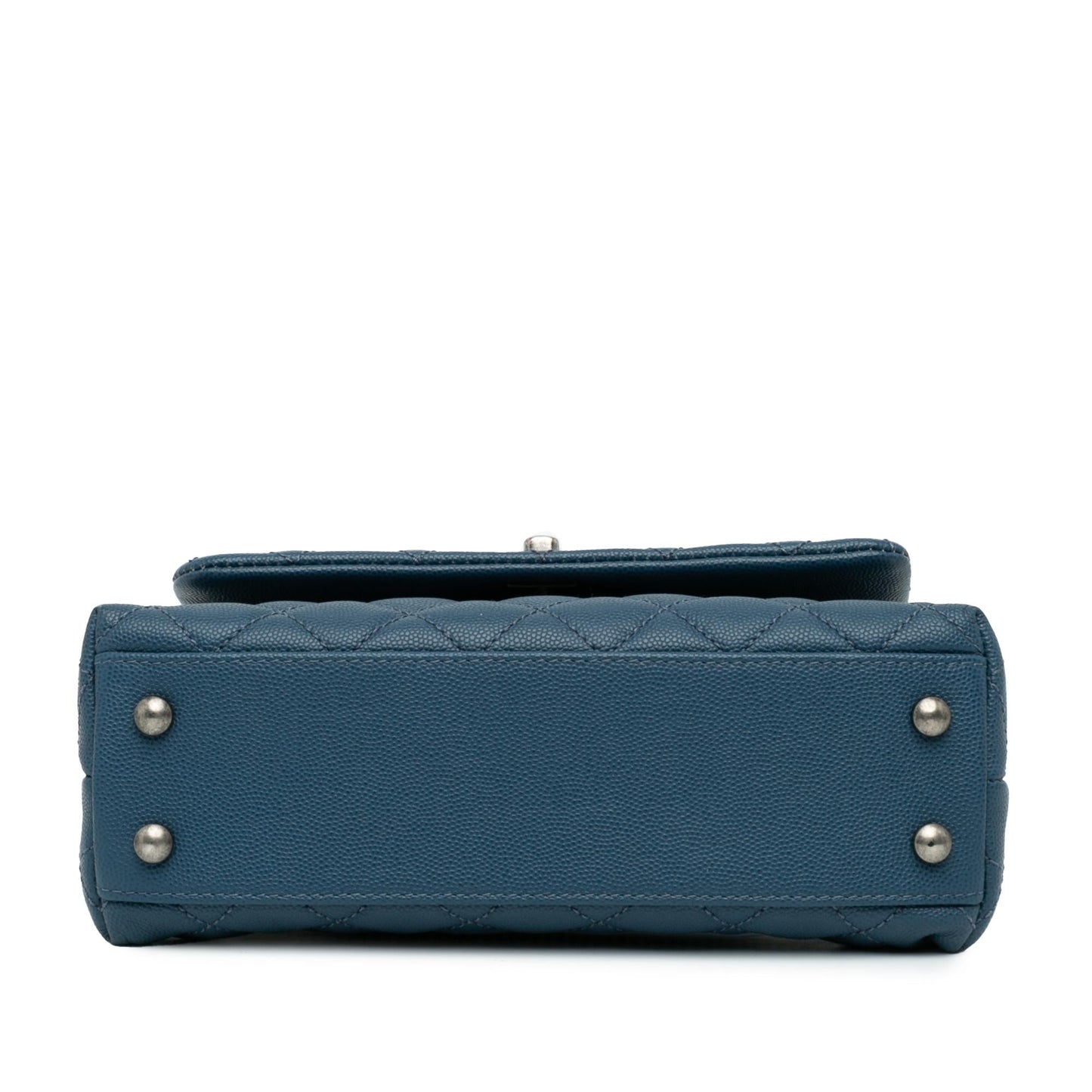 Chanel Mini Quilted Caviar Coco Top Handle Bag