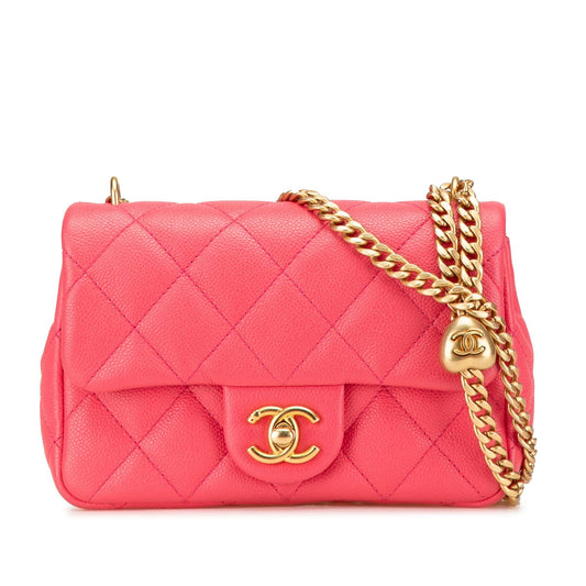 Chanel Mini Quilted Caviar Sweetheart Flap