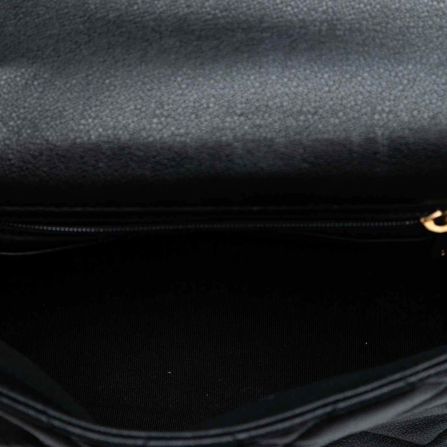 Chanel Mini Quilted Caviar Top Handle Flap