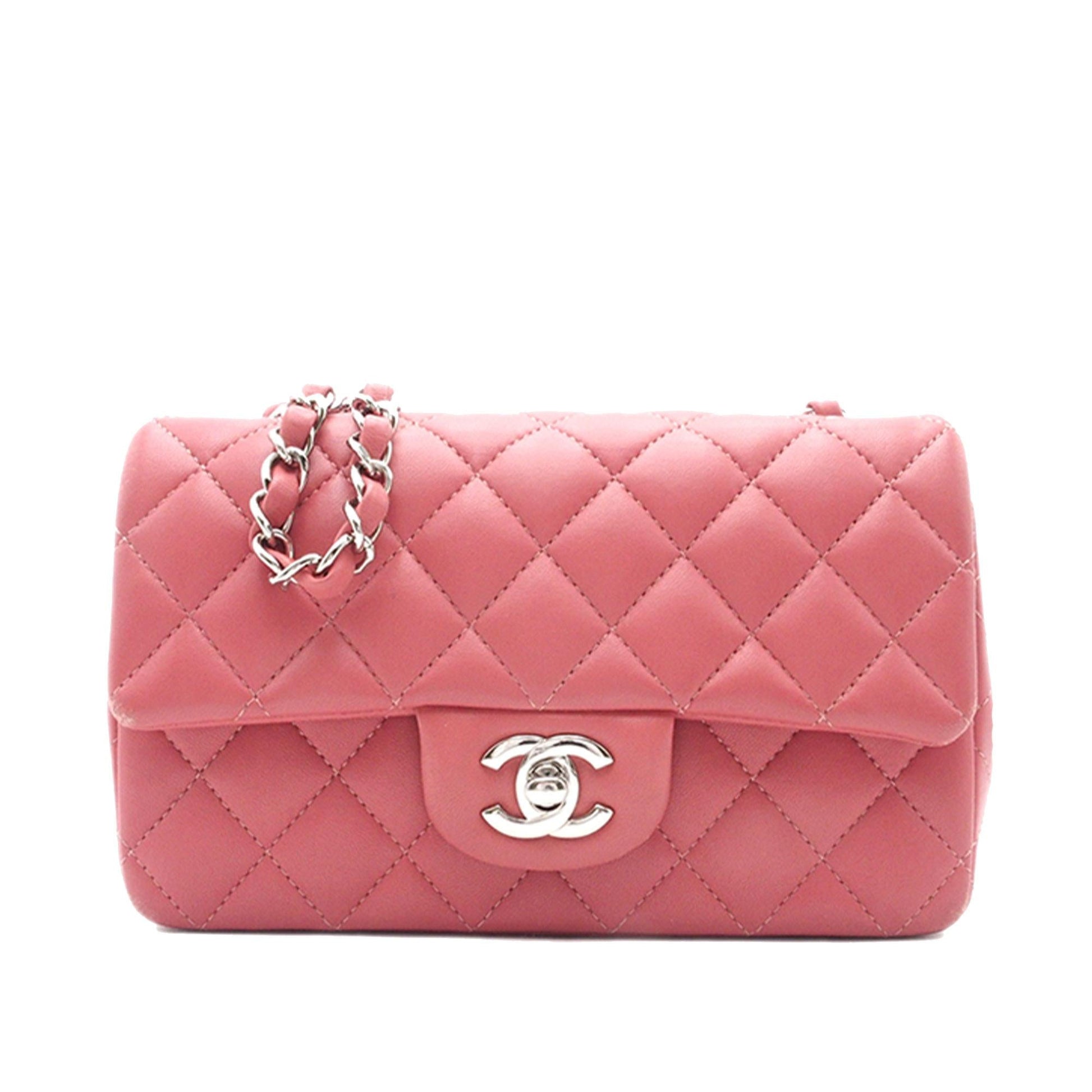 Chanel Mini Rectangular Classic Lambskin Single Flap (SHG-TIx3qD) Crossbody