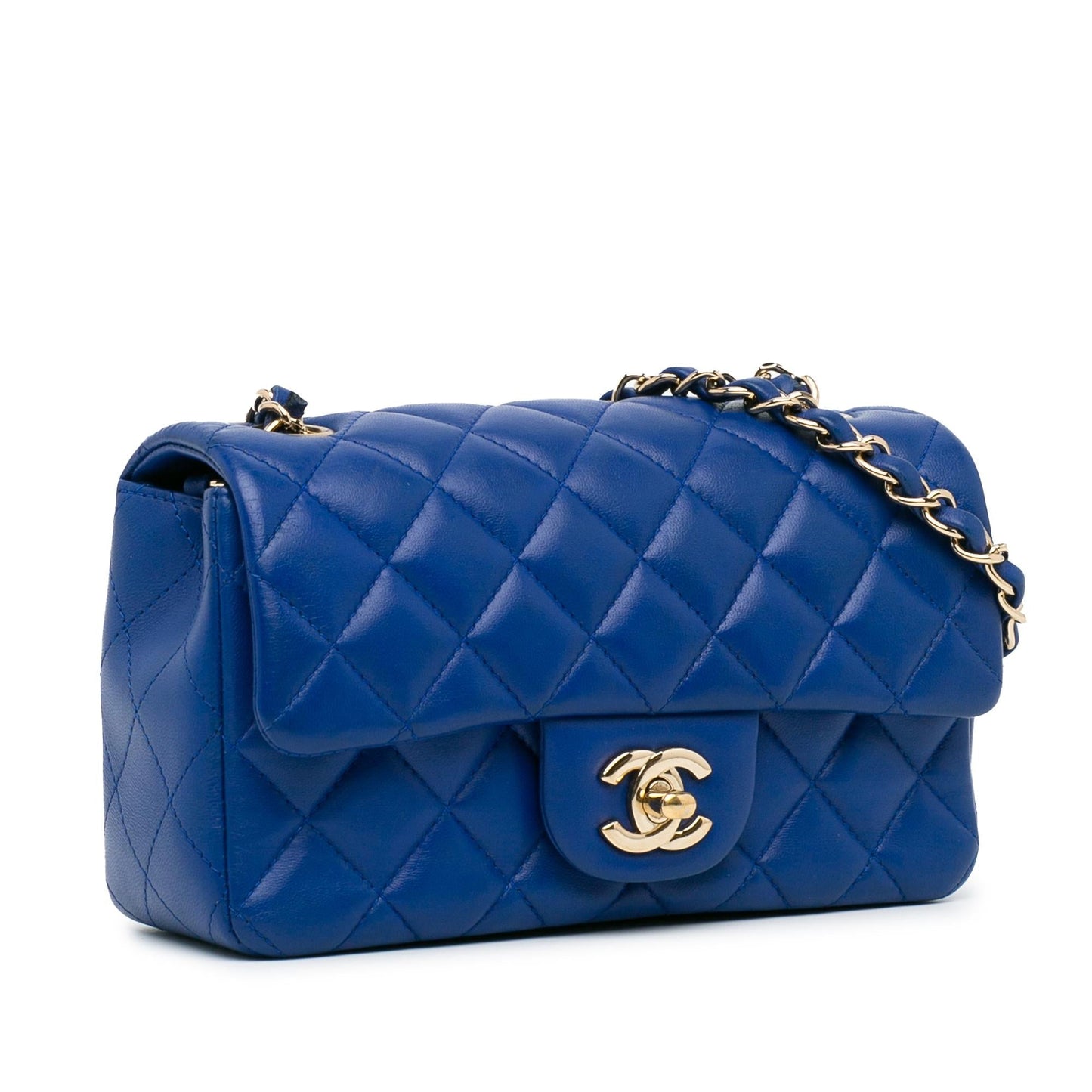 Chanel Mini Rectangular Classic Lambskin Single Flap (SHG-DyJzXS) Crossbody
