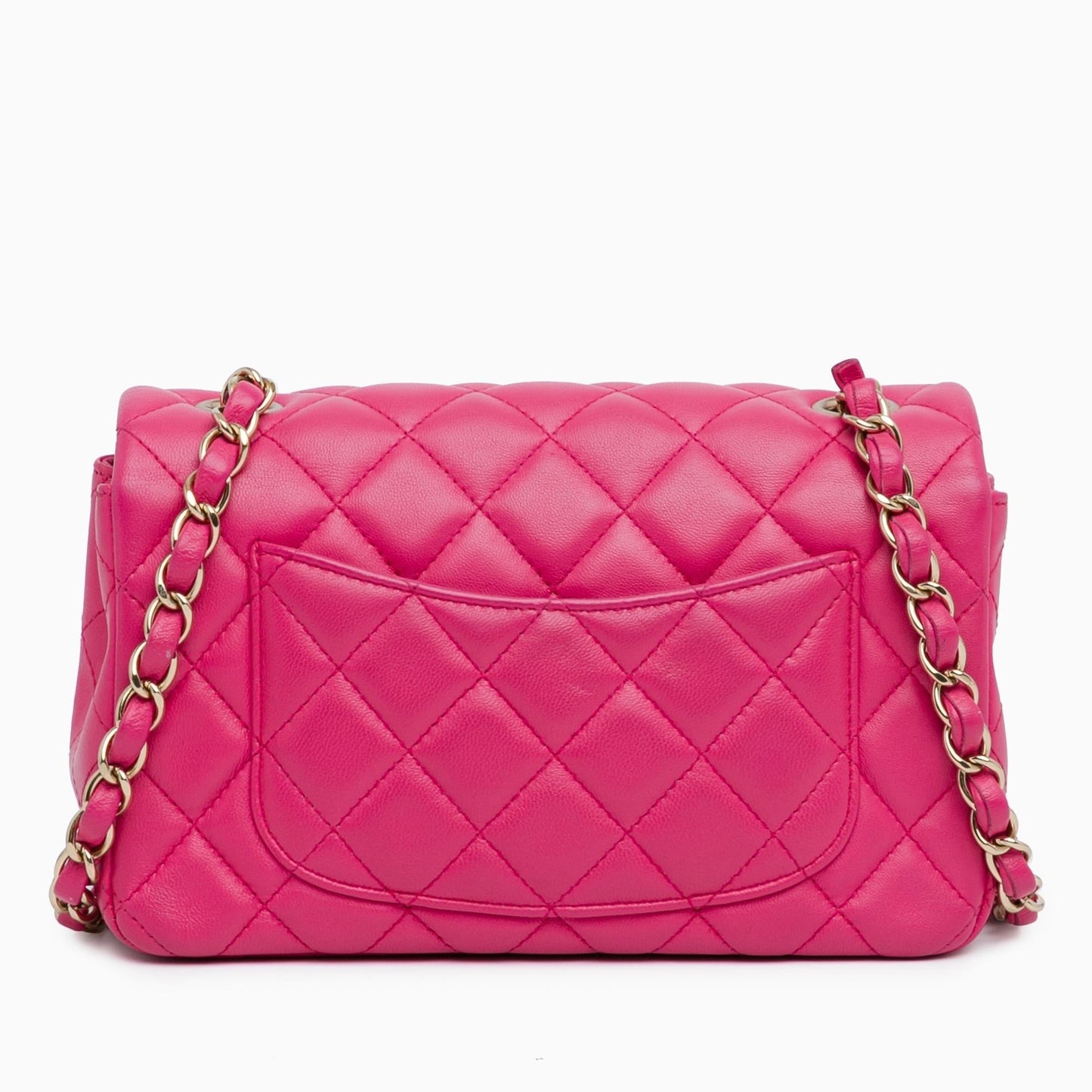 Chanel Mini Rectangular Classic Lambskin Single Flap (SHG-P8XmWm) Crossbody