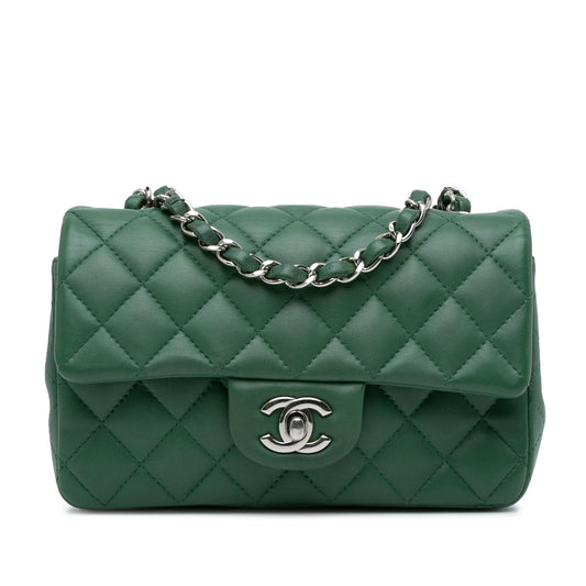 Chanel Mini Rectangular Classic Lambskin Single Flap (SHG-VkUtVQ) Crossbody