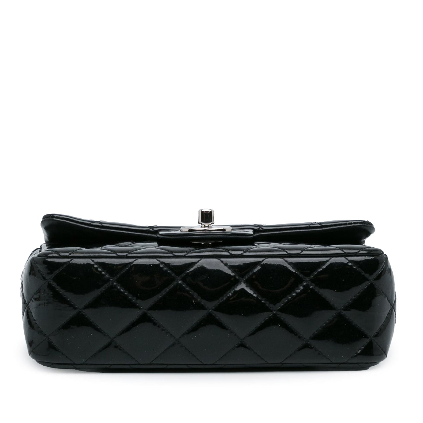 Chanel Mini Rectangular Classic Patent Single Flap (SHG-H2RONy) Crossbody