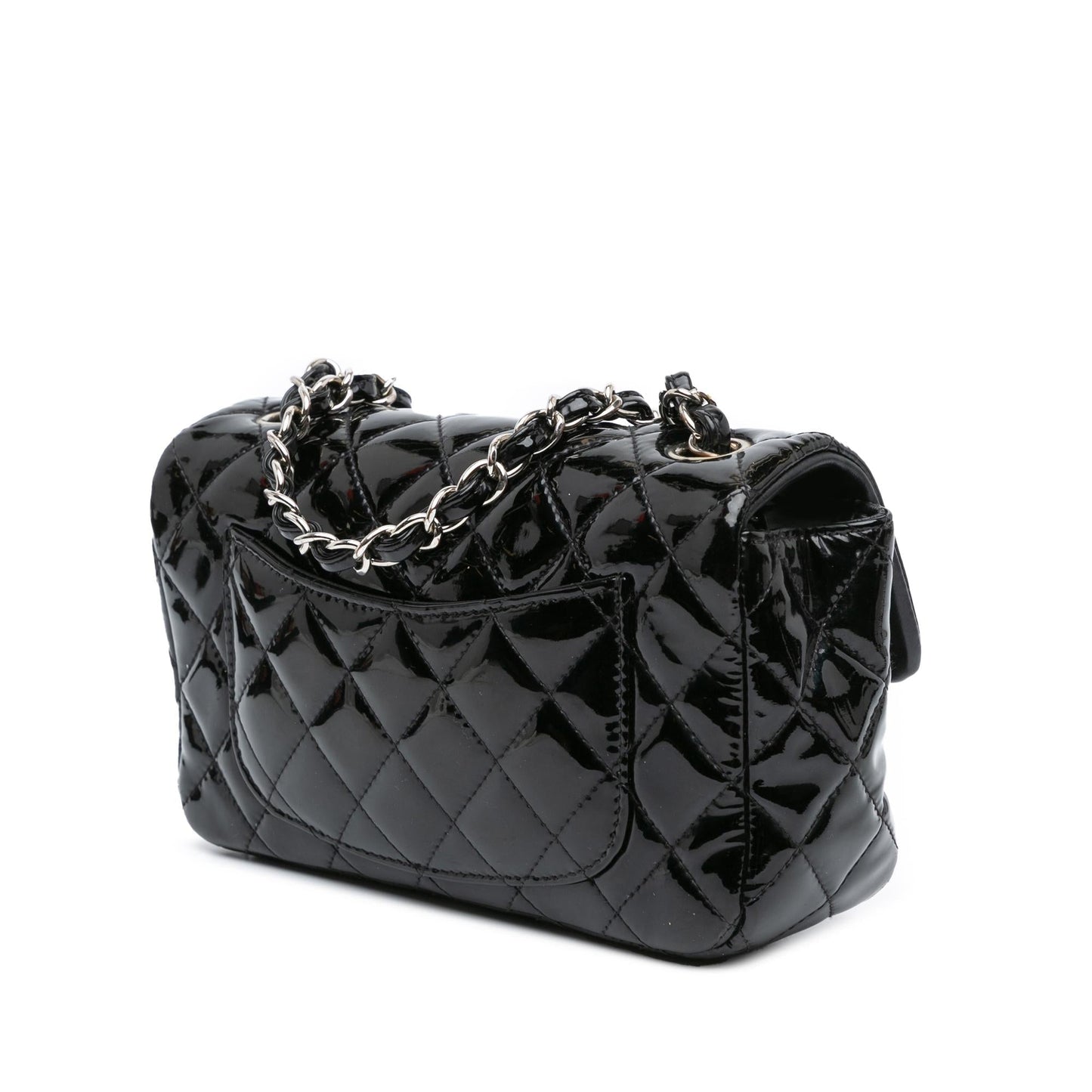 Chanel Mini Rectangular Classic Patent Single Flap