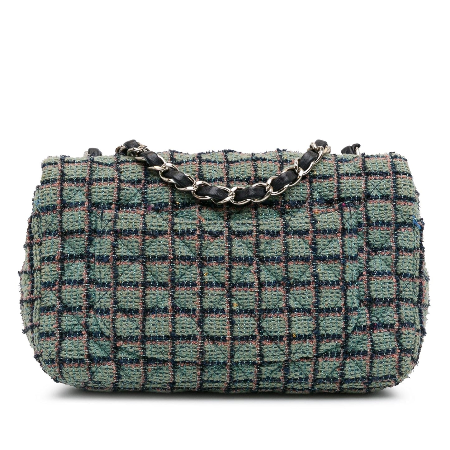 Chanel Mini Rectangular Classic Tweed Flap (SHG-QUYc9A) Crossbody