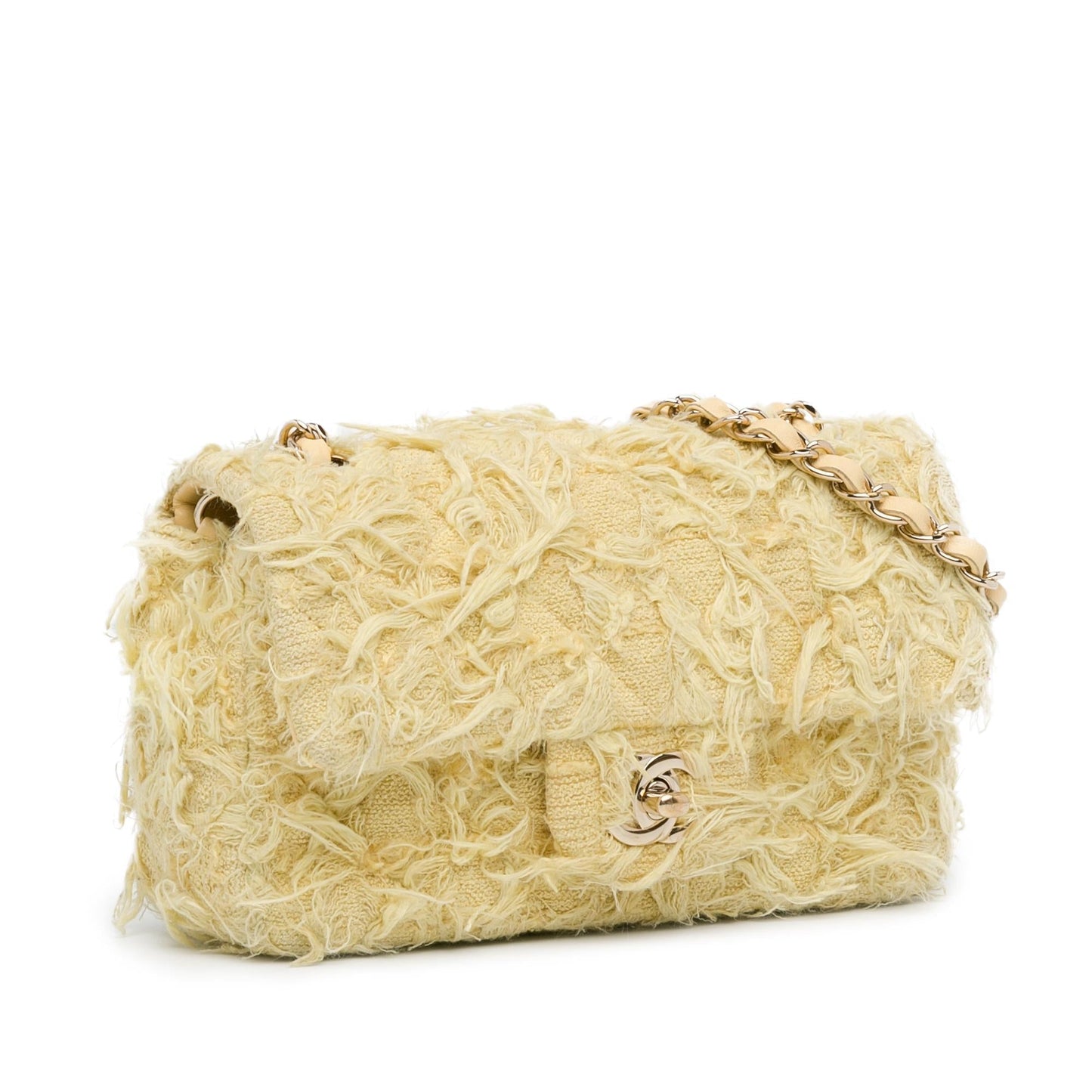 Chanel Mini Rectangular Classic Tweed Single Flap (SHG-tWVx0M) Crossbody