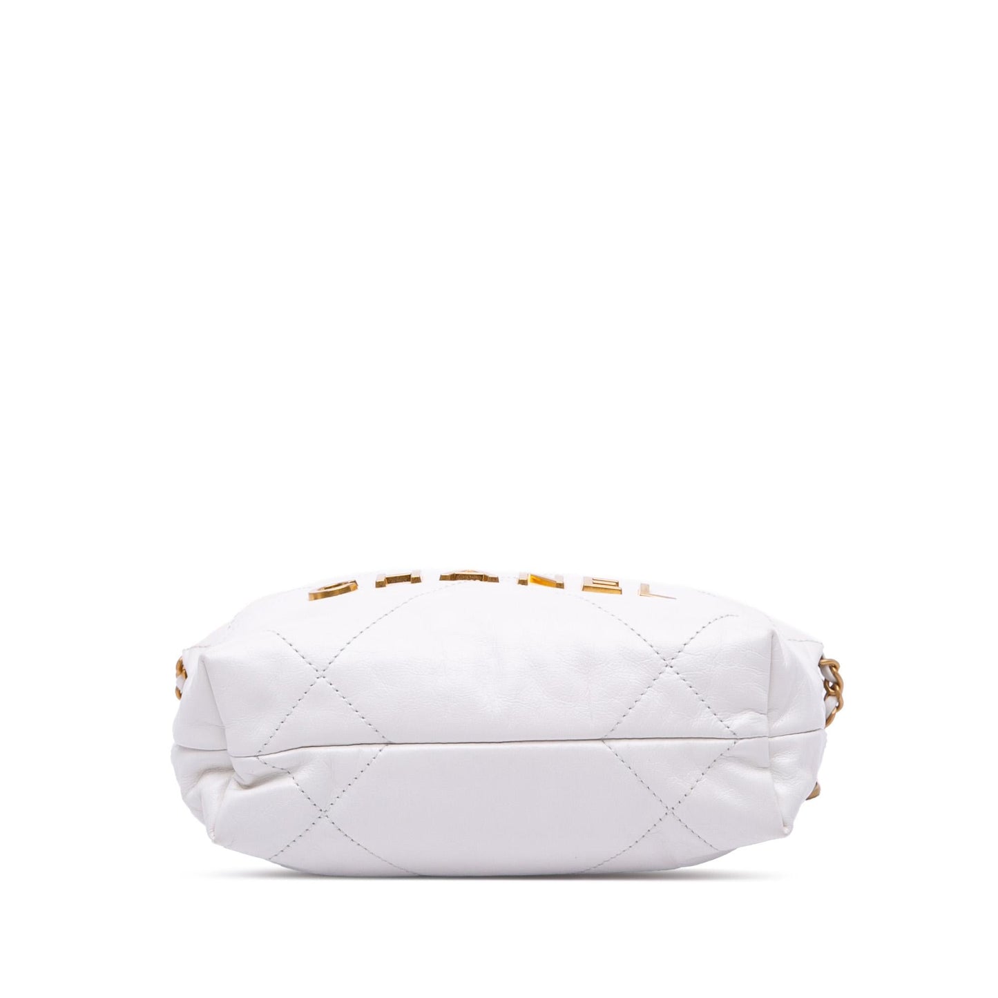 Chanel Mini Shiny Calfskin 22 Hobo Shoulder Bag