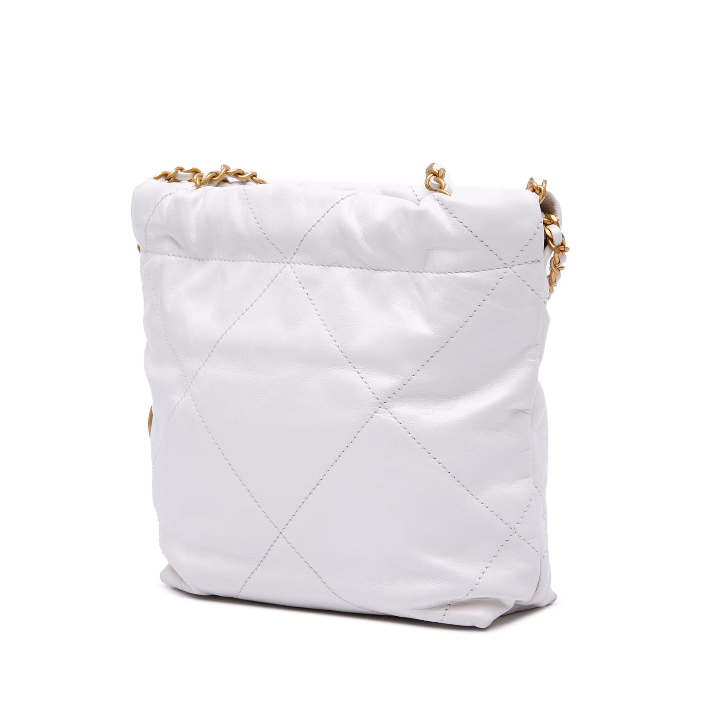 Chanel Mini Shiny Calfskin 22 Hobo Shoulder Bag