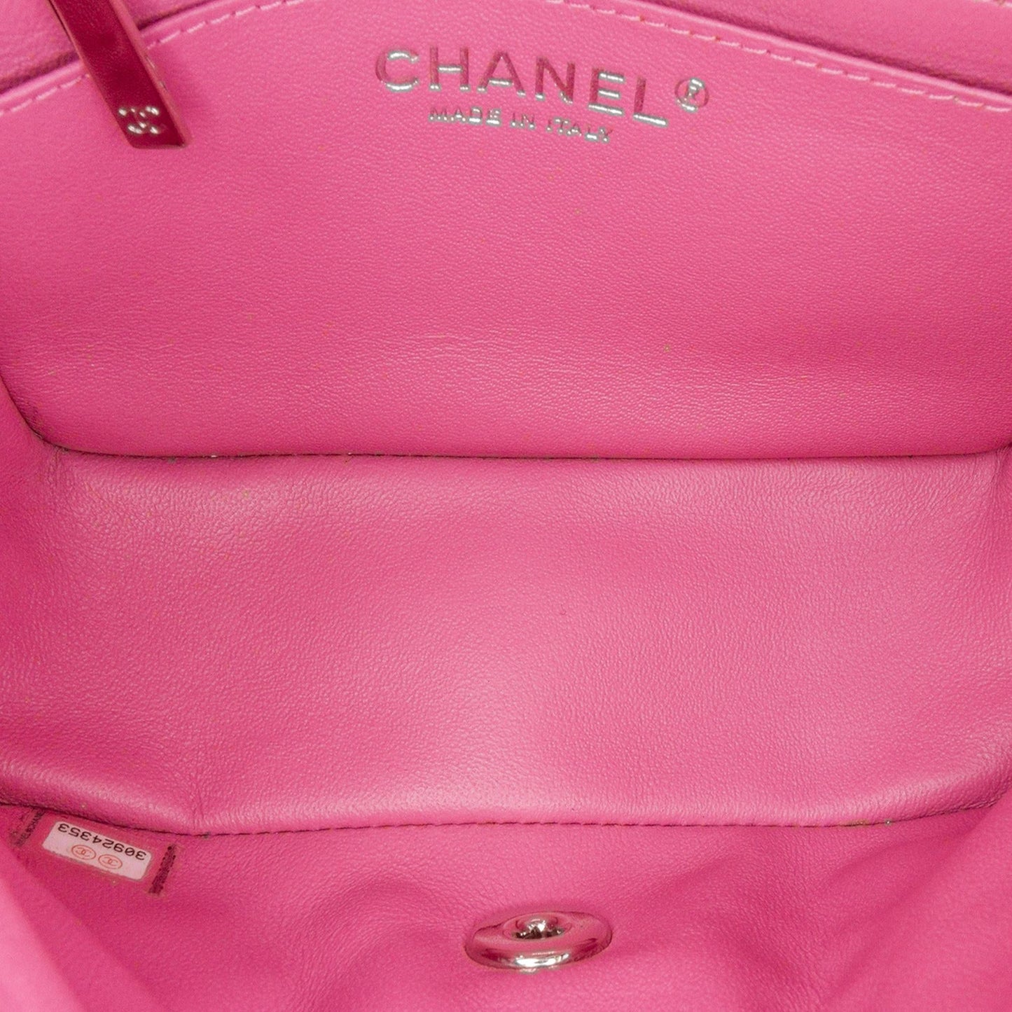 Chanel Mini Square Classic Chevron Lambskin Single Flap Crossbody