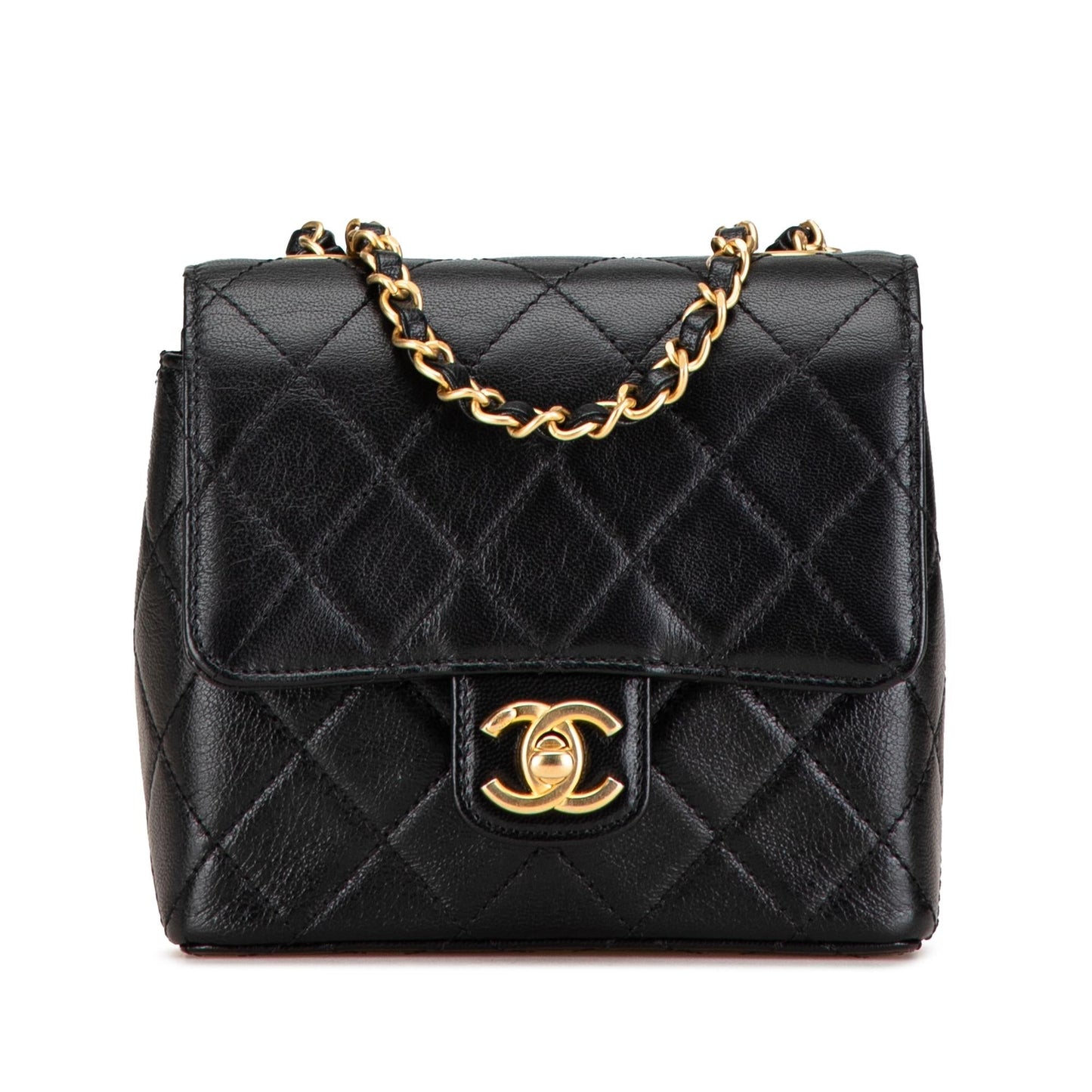 Chanel Mini Square Classic Goatskin Retro Flap Crossbody