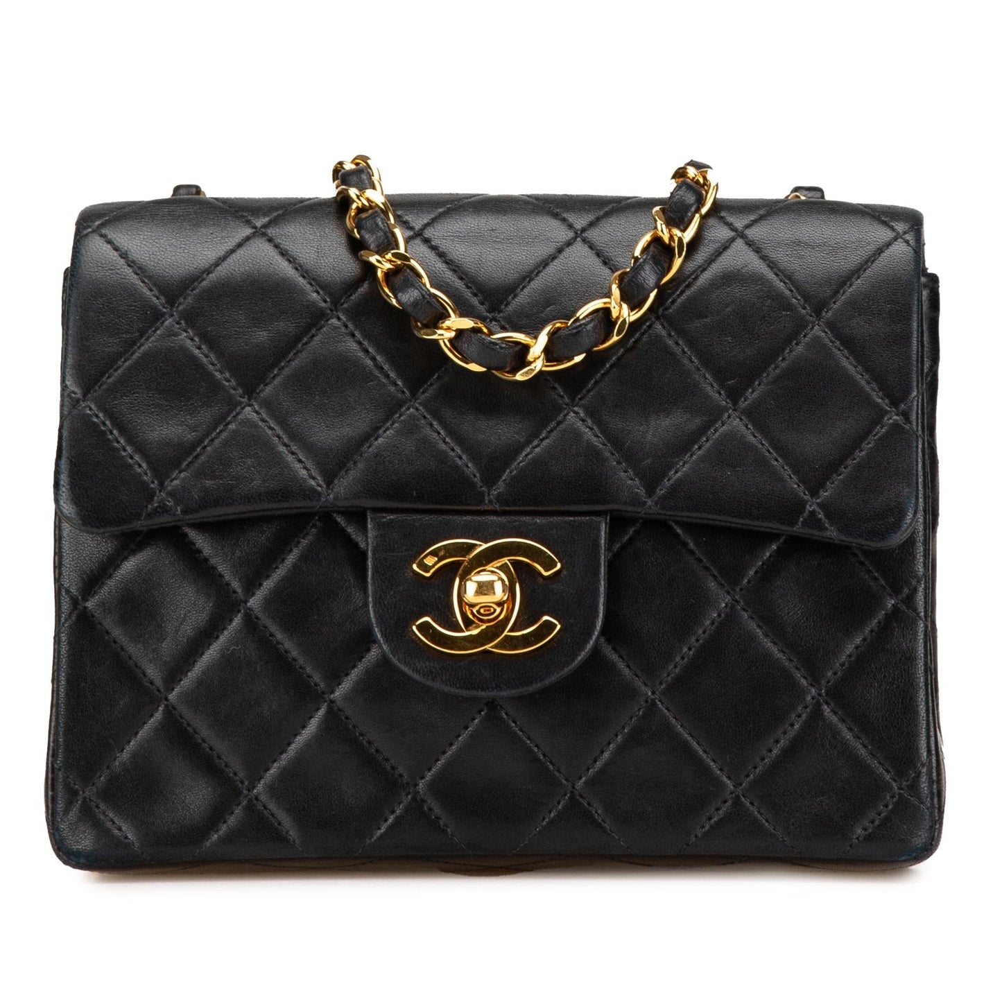 Chanel Mini Square Classic Lambskin Single Flap Crossbody