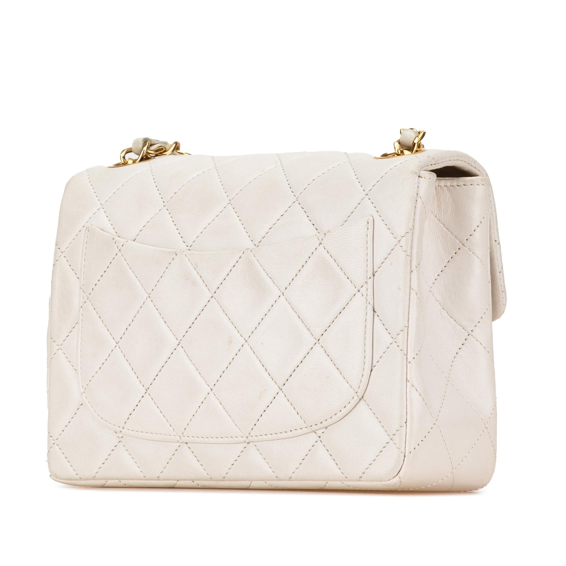 Chanel Mini Square Classic Lambskin Single Flap Crossbody