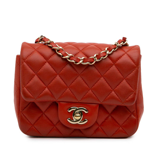 Chanel Mini Square Classic Lambskin Single Flap