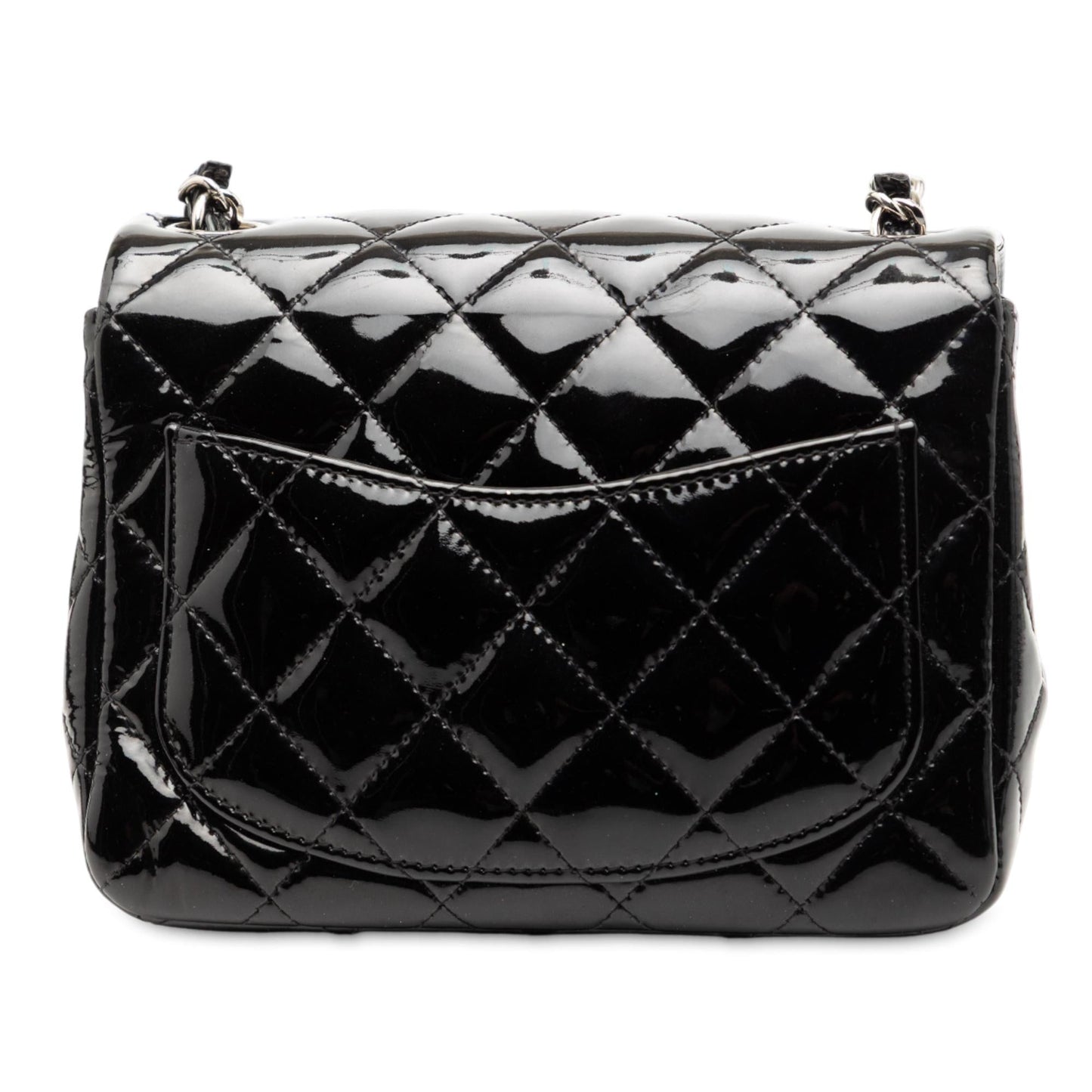 Chanel Mini Square Classic Patent Single Flap