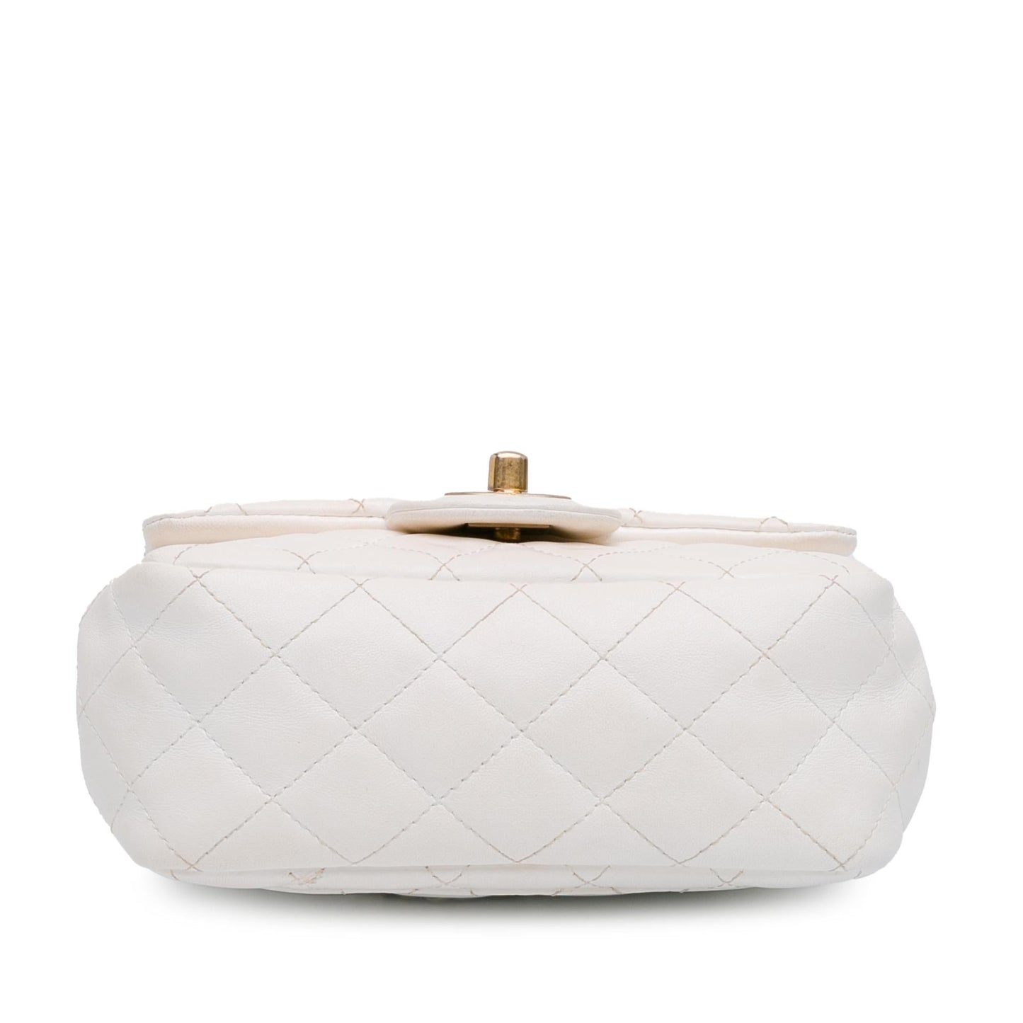 Chanel Mini Square Lambskin Romance Single Flap (SHG-cLMyQW) Crossbody