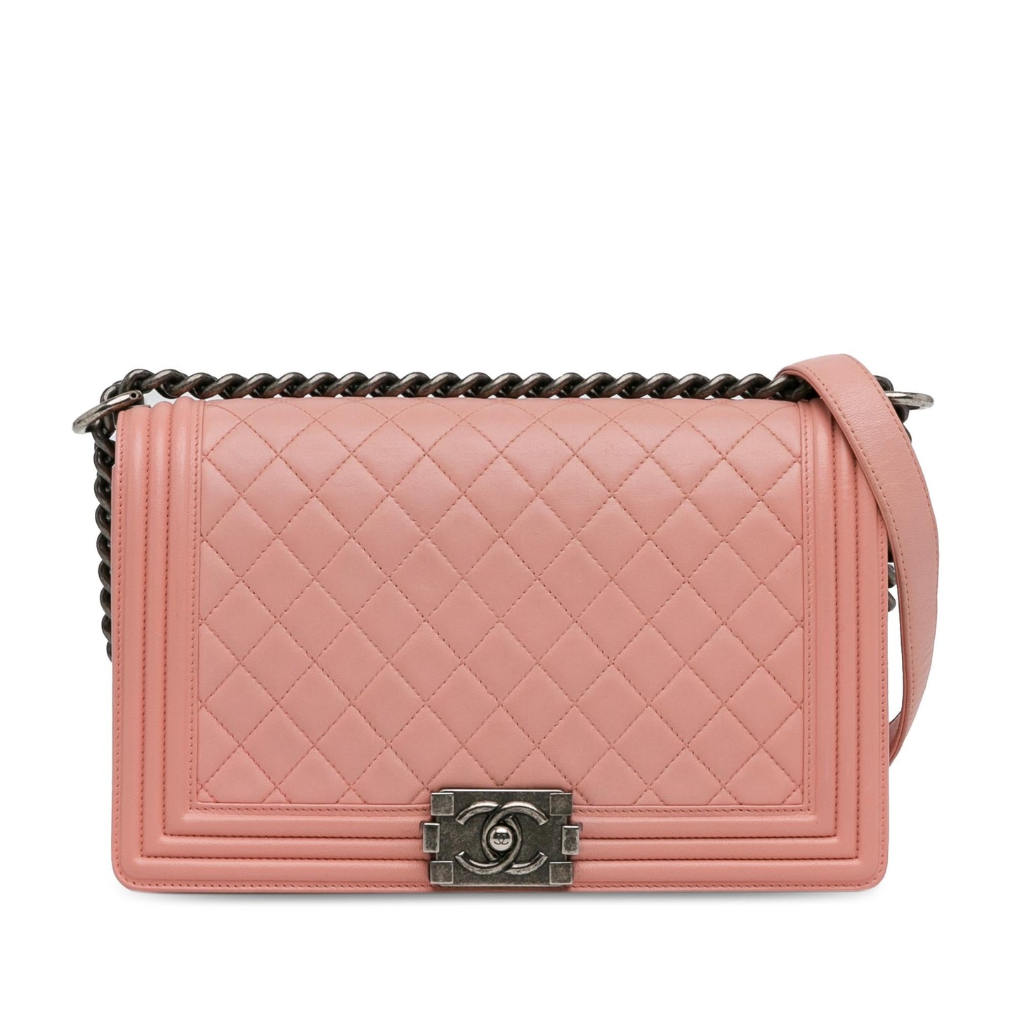 Chanel New Medium Lambskin Boy Flap (SHG-E3e9vY) Crossbody