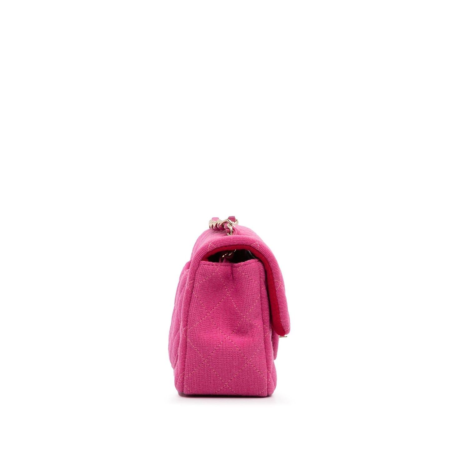 Chanel New Mini Classic Jersey Single Flap (SHG-RyexYA) Crossbody