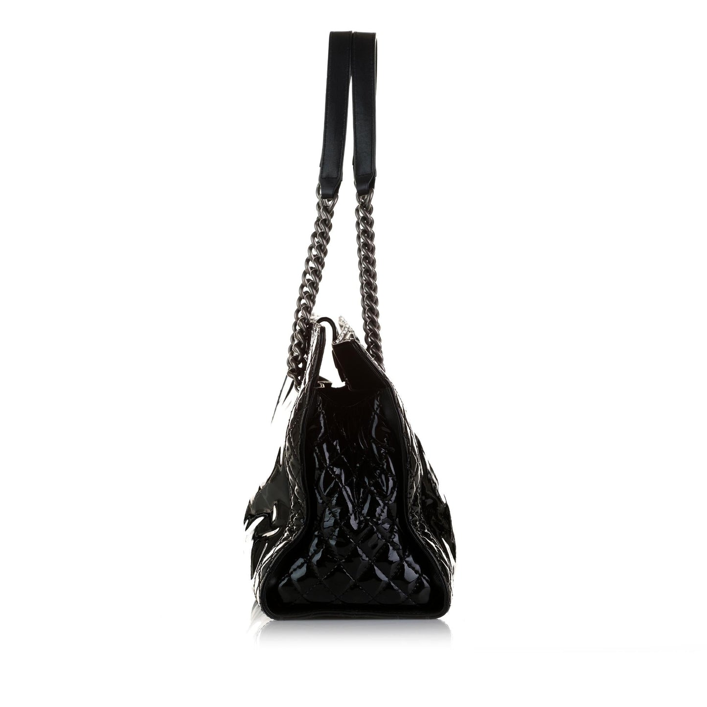 Chanel Patent Boy Reverso Shopping Tote