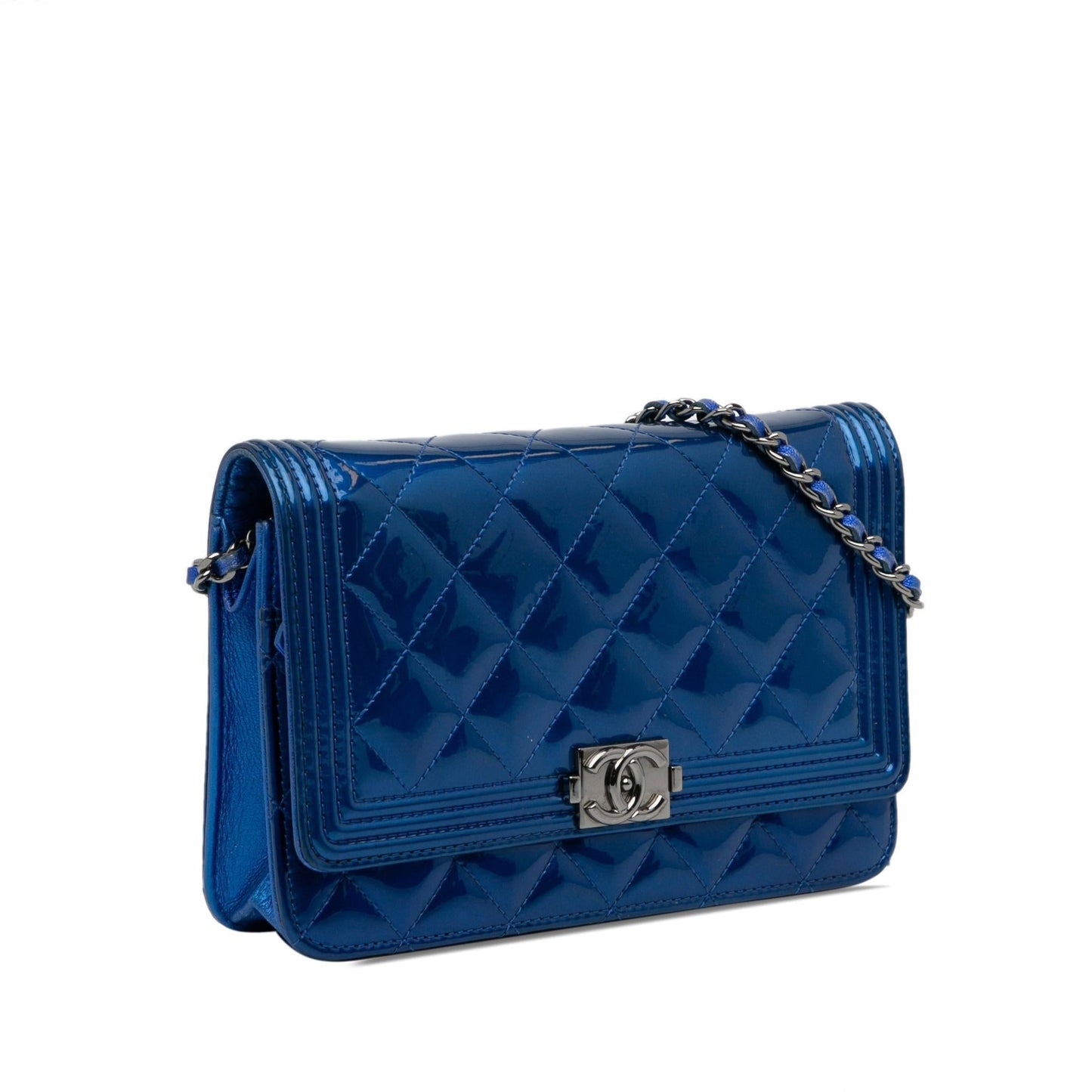 Chanel Patent Boy Wallet on Chain (SHG-0Lw1R6) Crossbody
