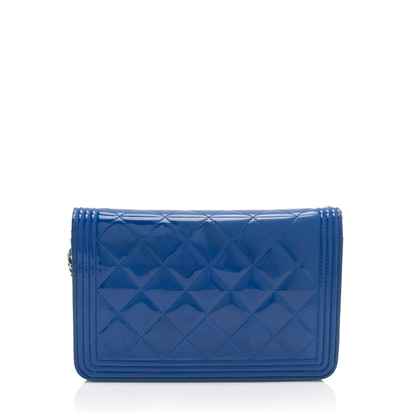 Chanel Patent Leather Boy Wallet on Chain (SHF-sHLroH) Crossbody
