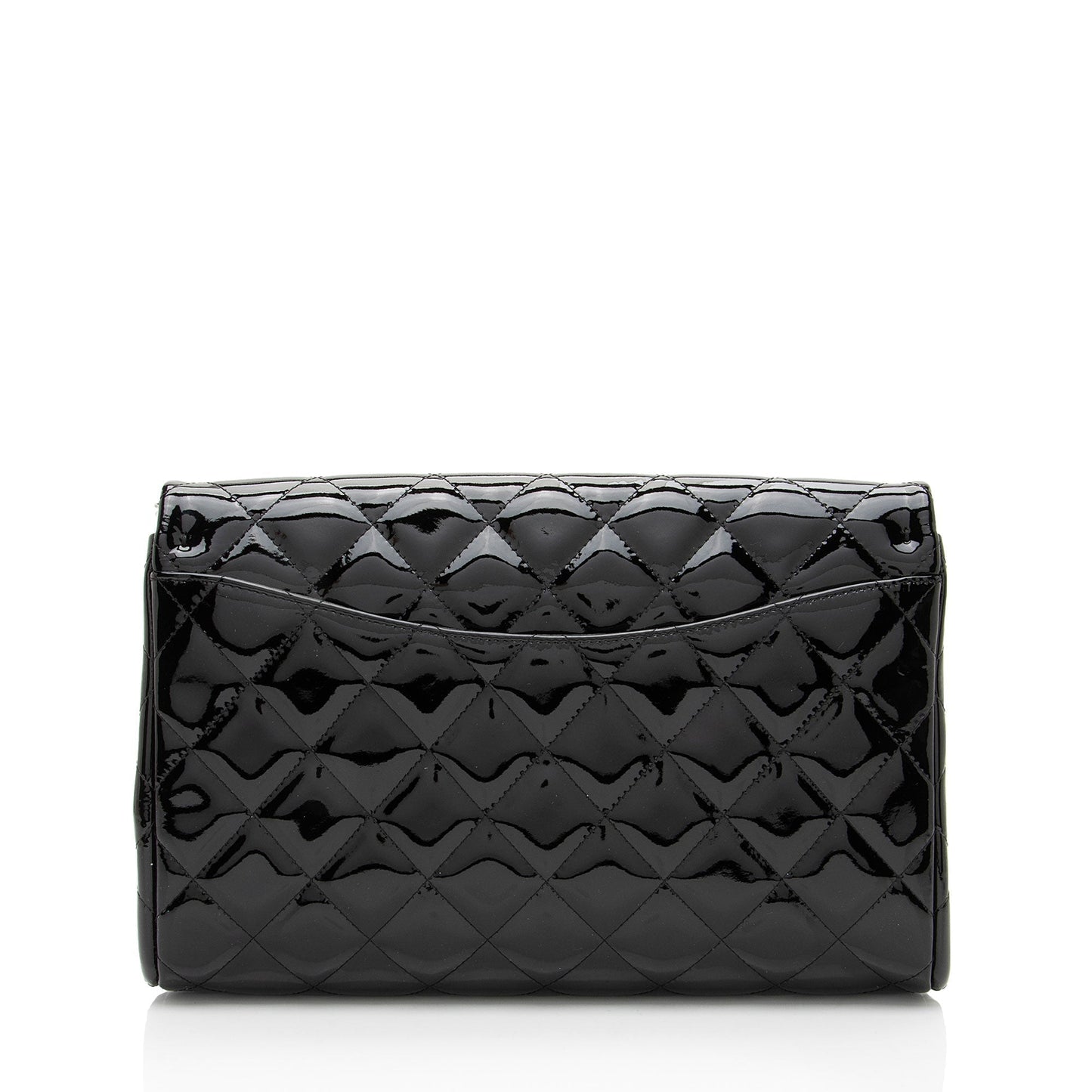 Chanel Patent Leather Classic Chain Flap Clutch