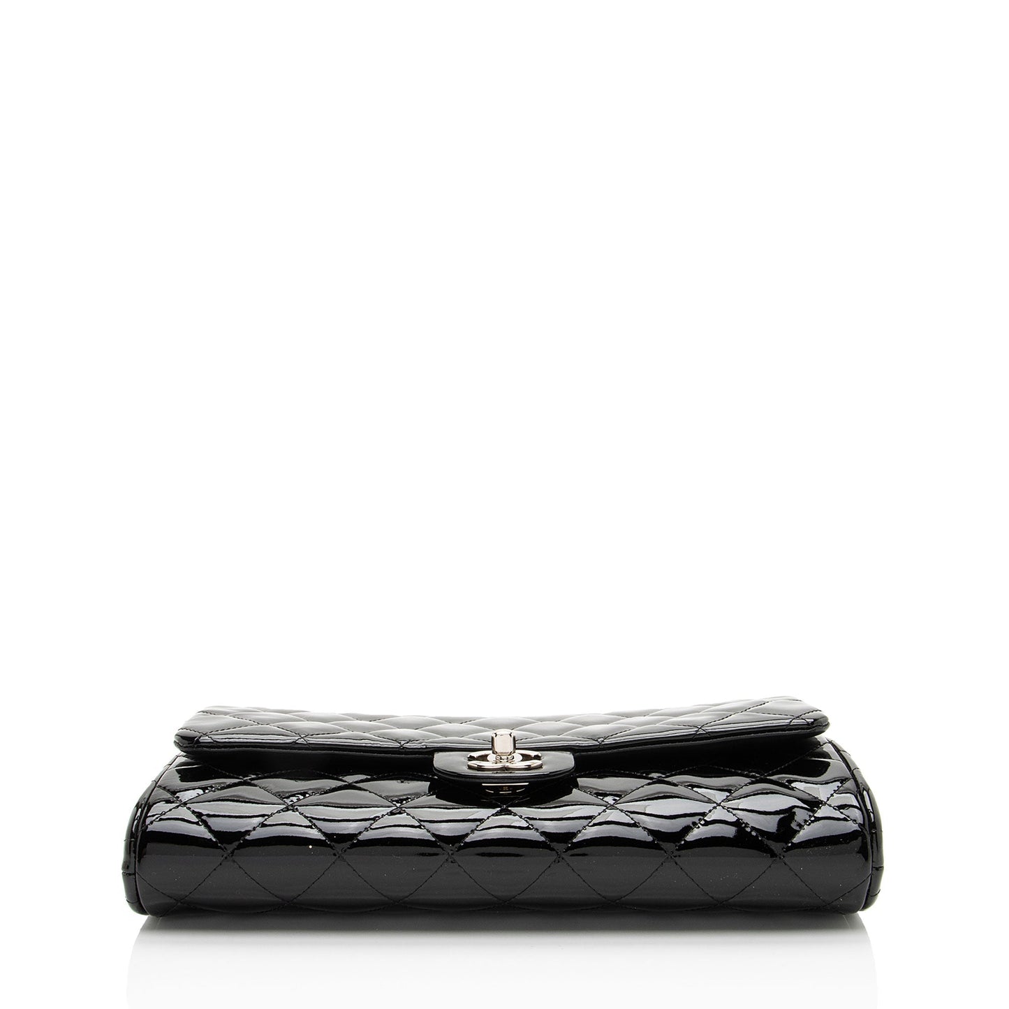 Chanel Patent Leather Classic Chain Flap Clutch