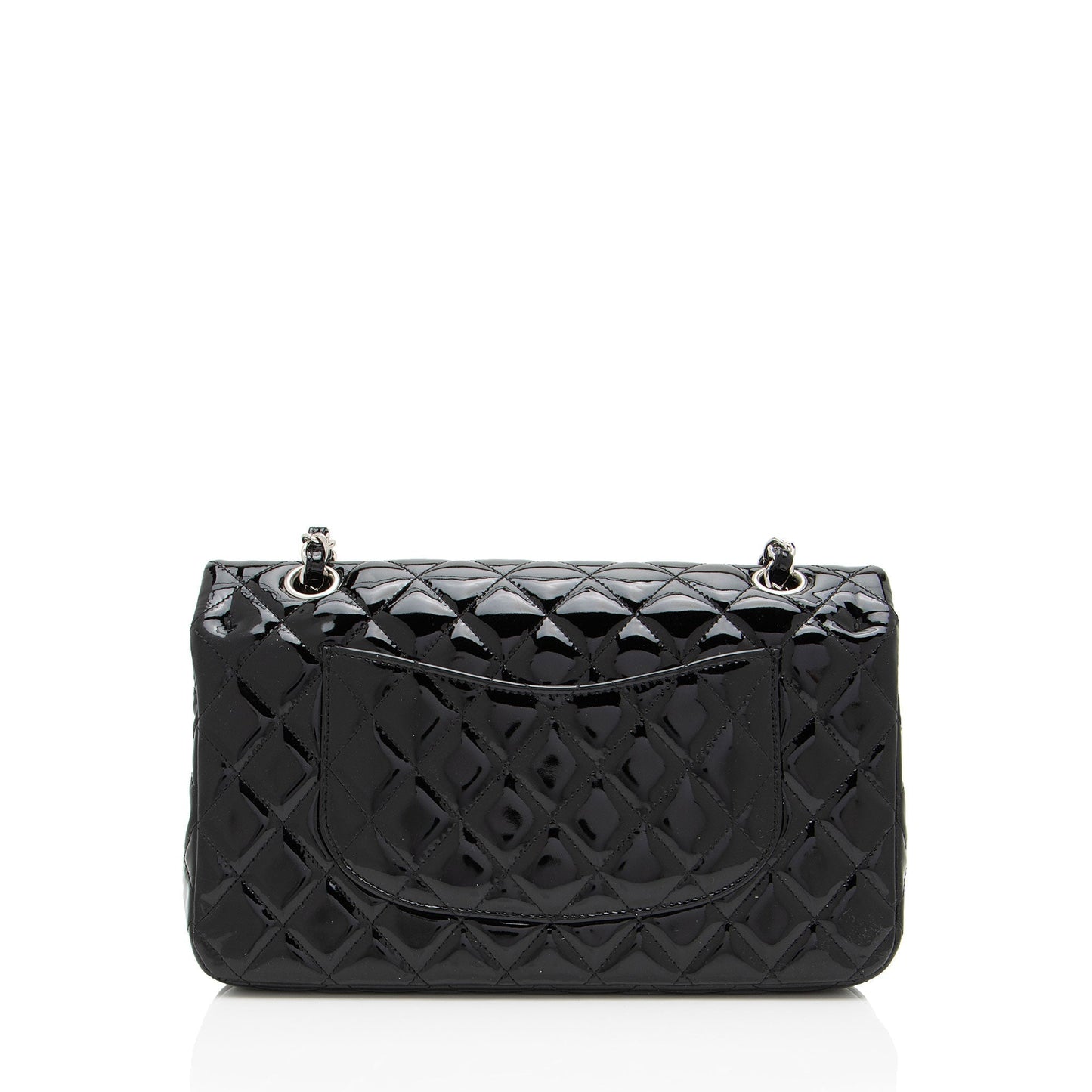 Chanel Patent Leather Classic Medium Double Flap Bag