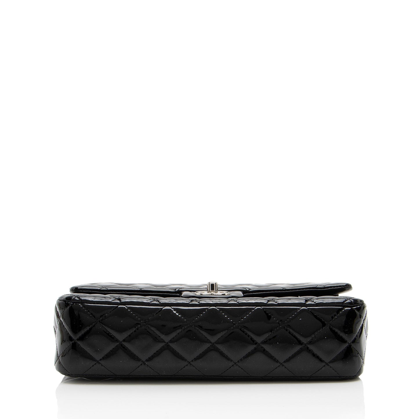Chanel Patent Leather Classic Medium Double Flap Bag