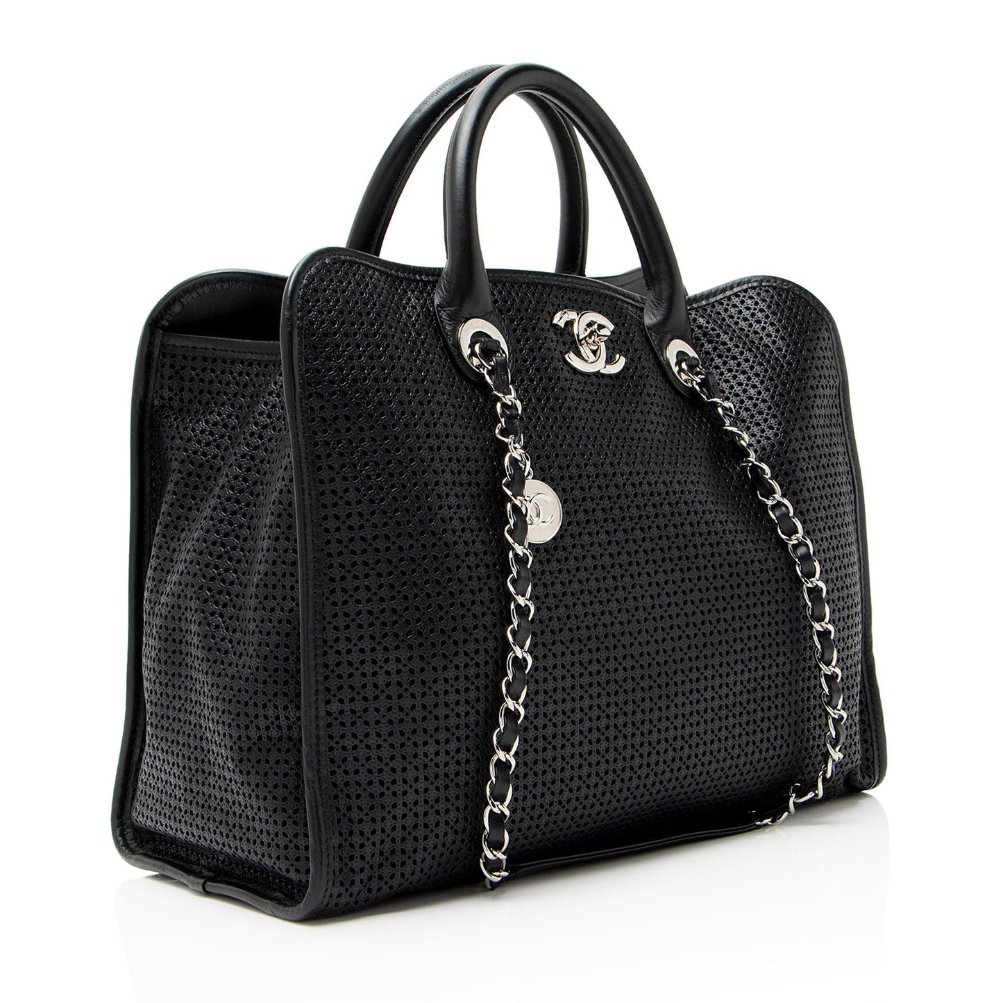 Chanel Perforated Calfskin Up In The Air Large Tote