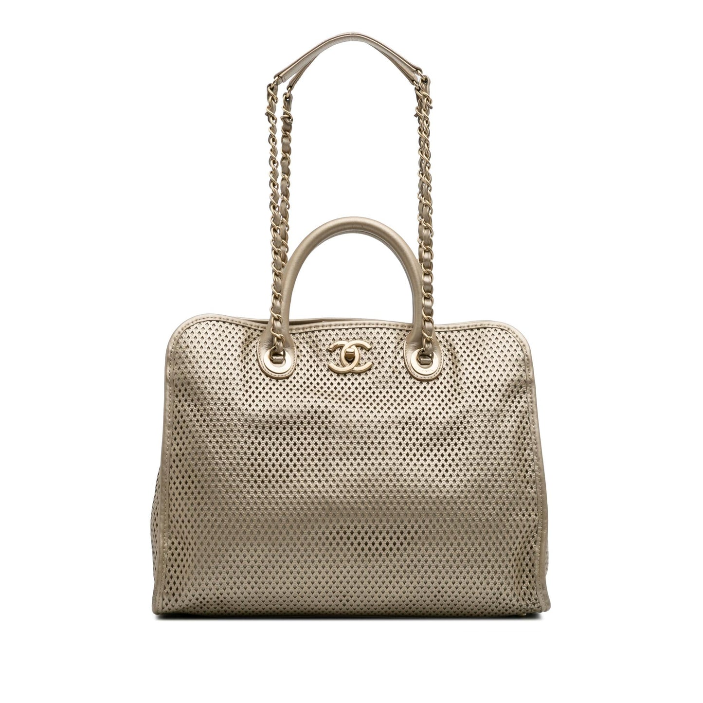 Chanel Perforated Metallic Calfskin Up In The Air Tote