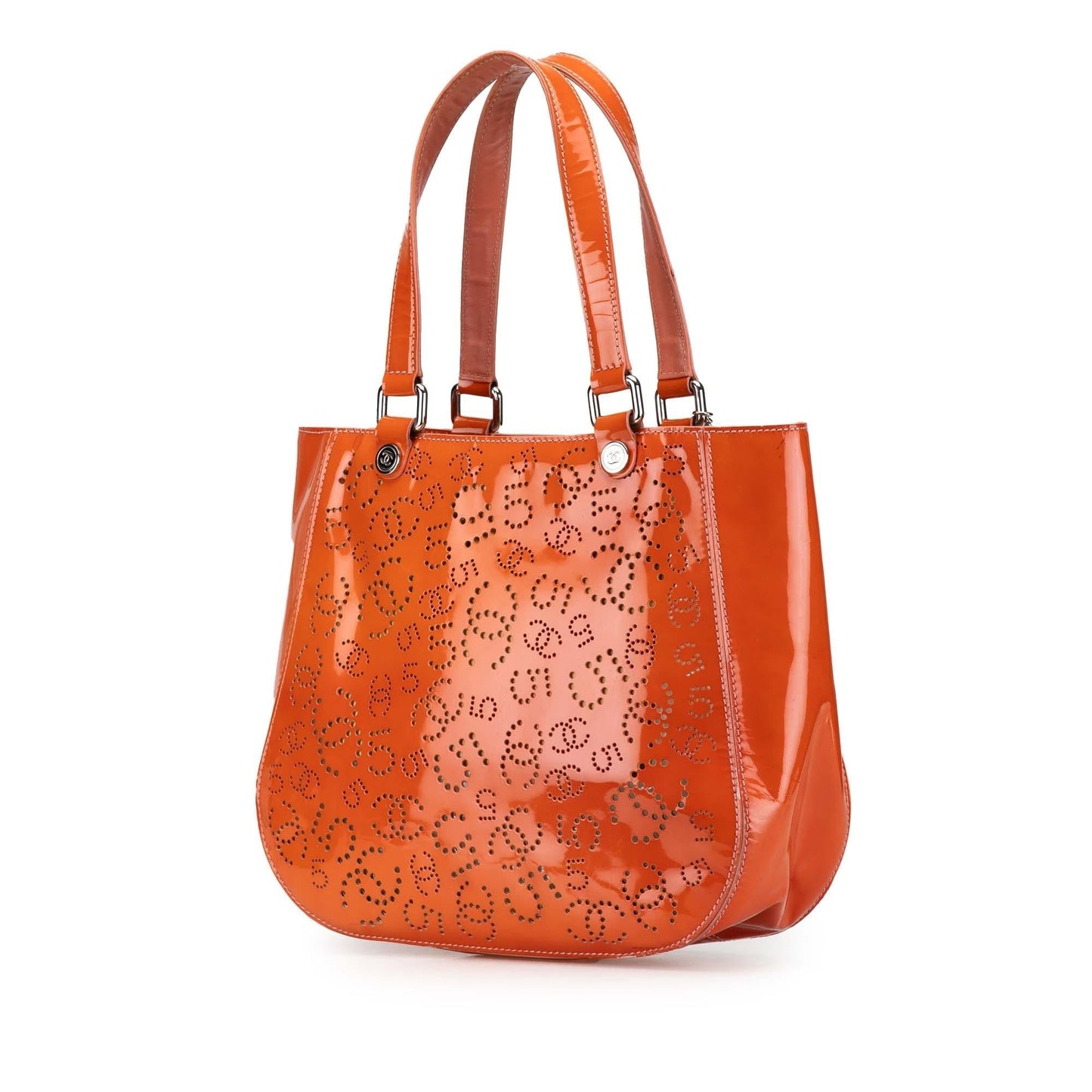 Chanel Perforated Patent CC No. 5 Tote