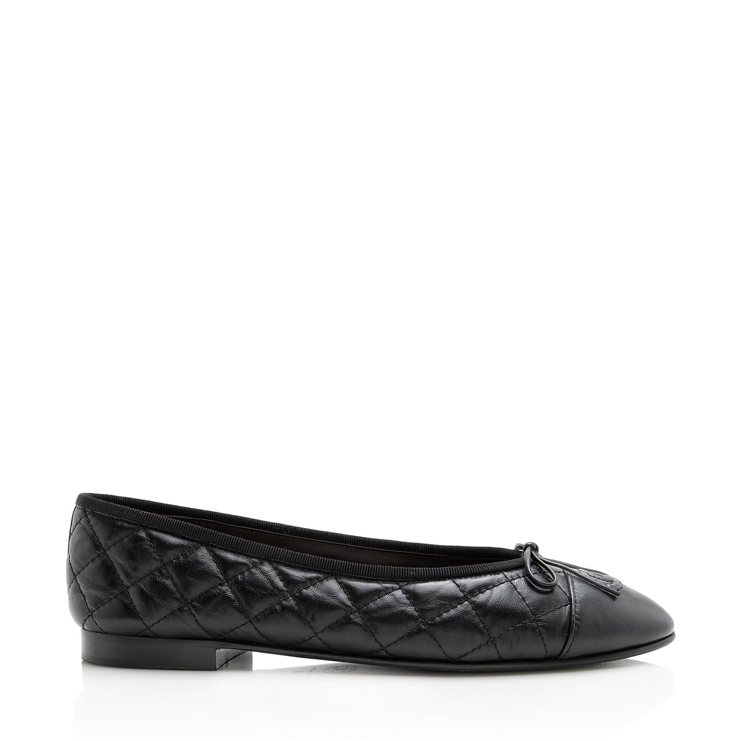 Chanel Quilted Calfskin Cap Toe Ballet Flats - Size 10 / 40 ( ) Handbag