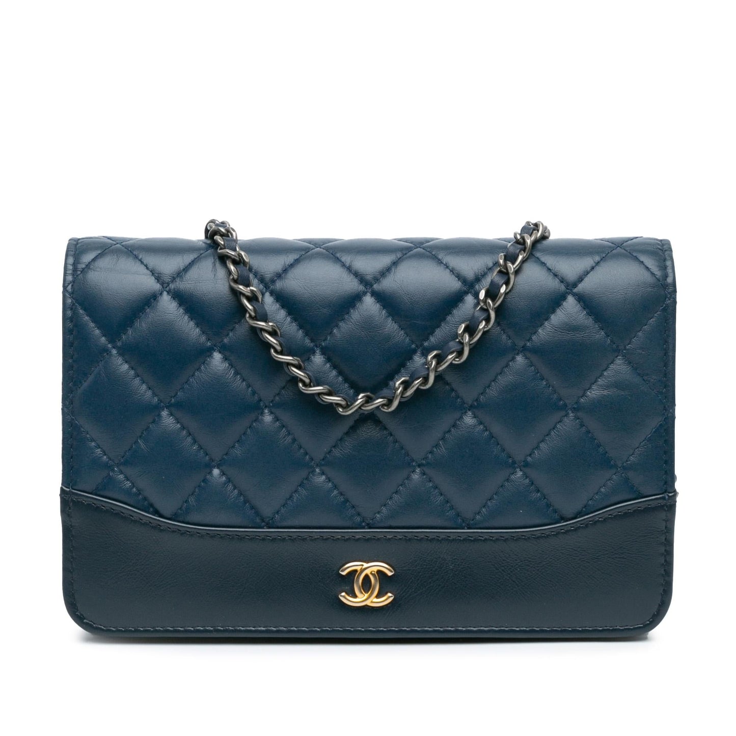 Chanel Quilted Aged Calfskin Gabrielle Wallet On Chain Crossbody