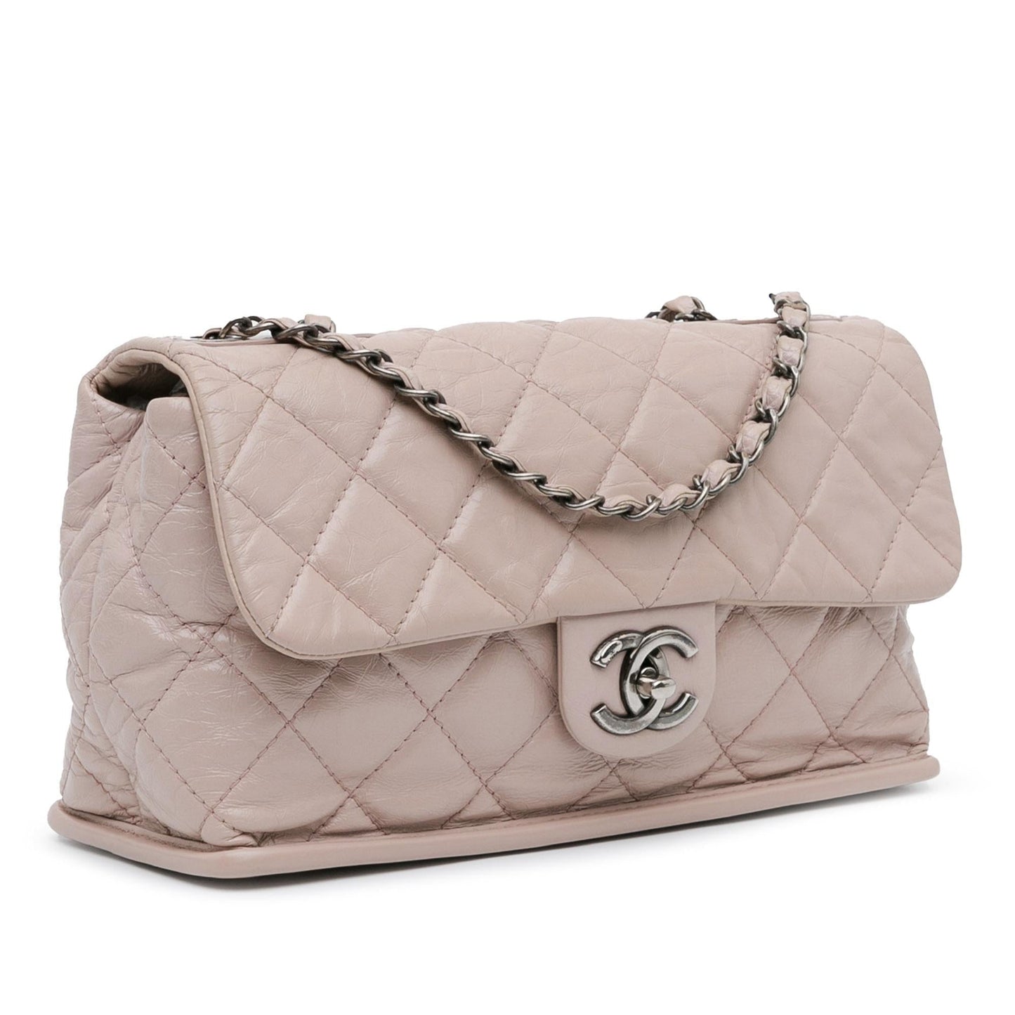 Chanel Quilted Aged Calfskin Single Flap (SHG-vBvXcU) Shoulder Bag